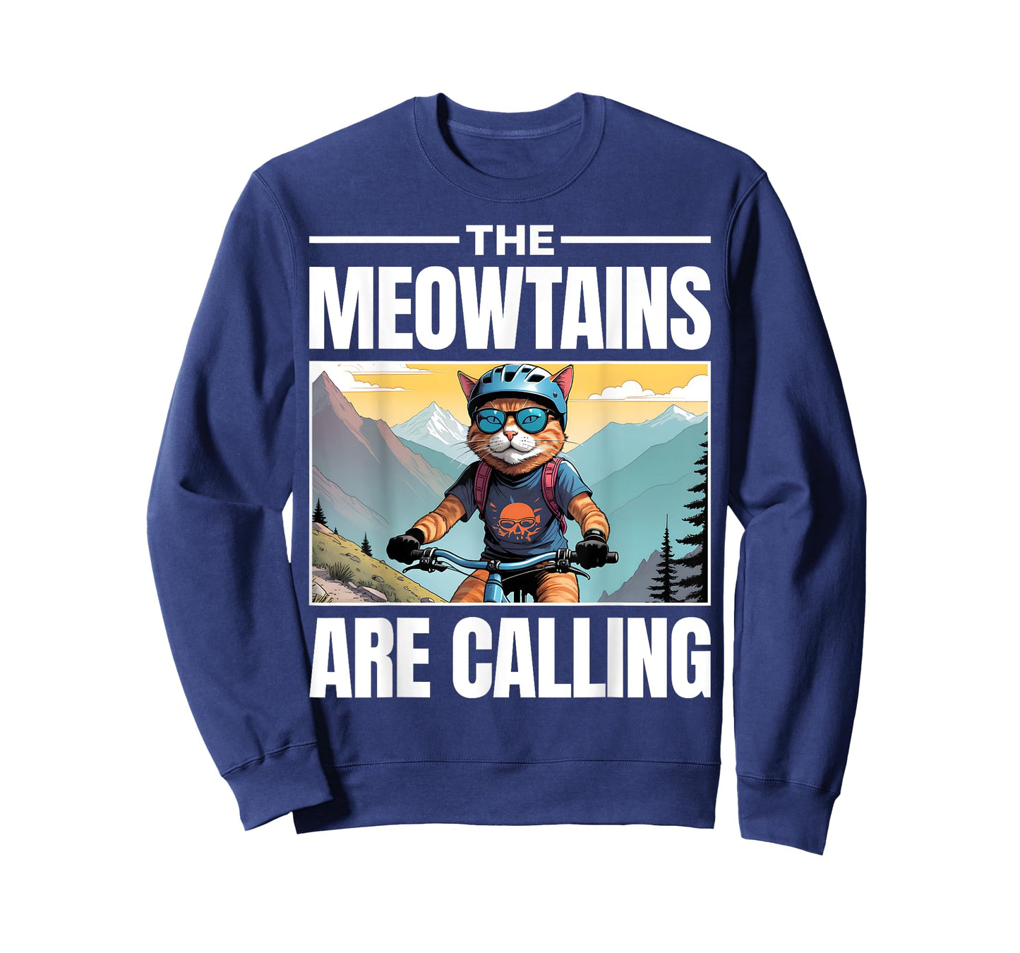 Funny MTB Cat Mountain Bike Biker T-Shirt