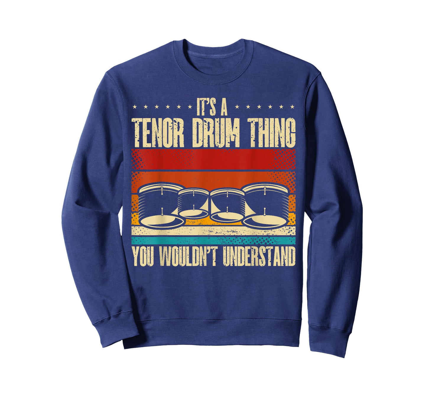 Tenor Drumming Marching Band Percussion Multi Tenor Drum T-Shirt