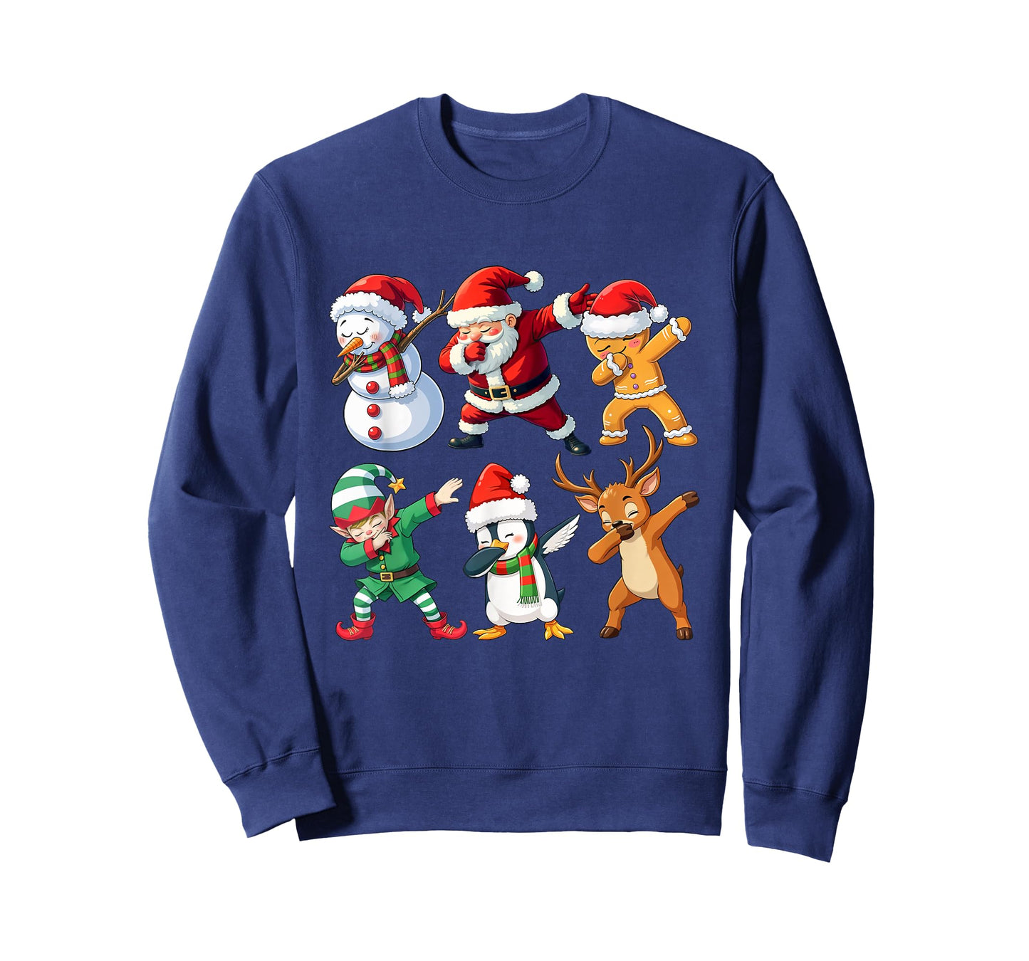 Dabbing Xmas Characters - Xmas Christmas Squad T-Shirt