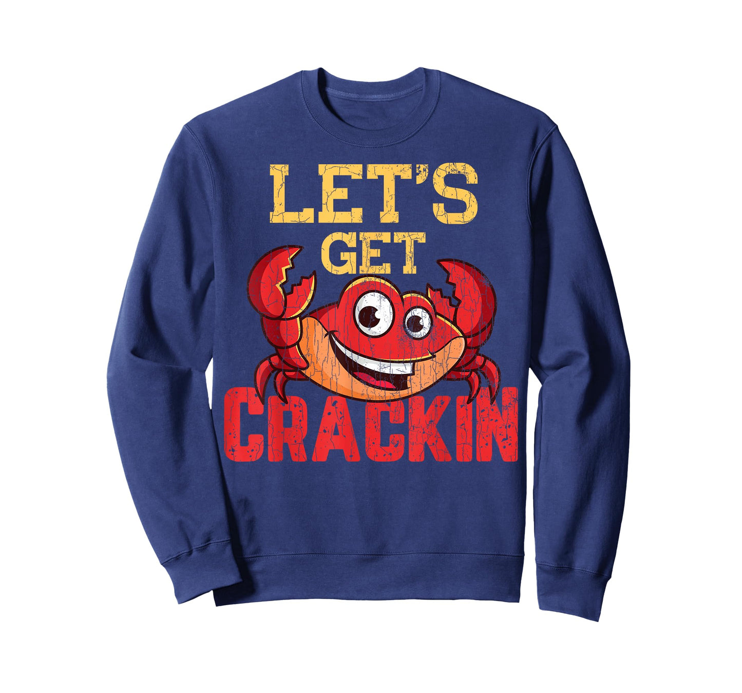 Let's Get Crackin Funny Crab Crabbing Crabs Lover Graphic T-Shirt