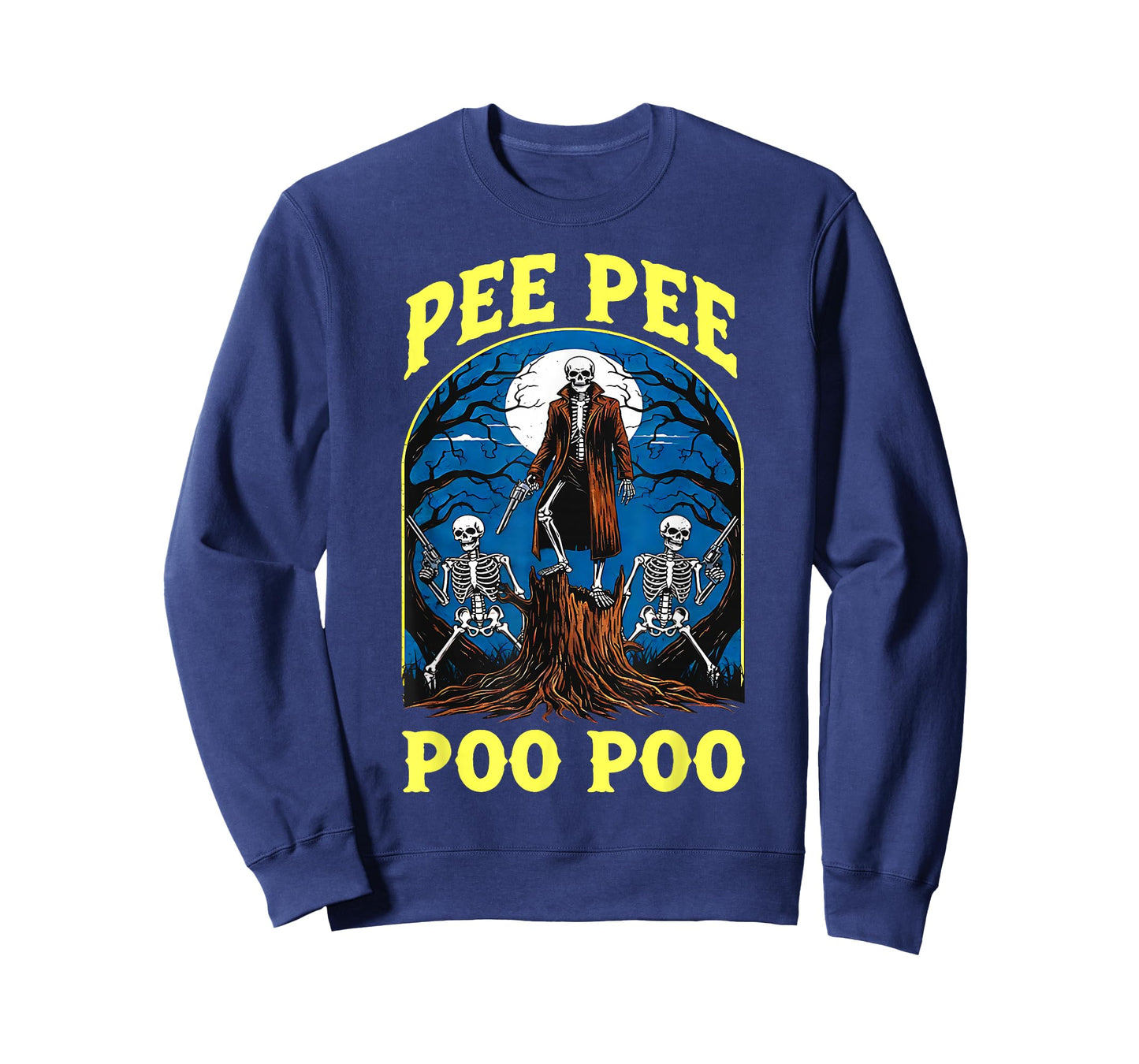 Pee Pee Poo Poo Cursed Gen Z Meme Funny Skeleton Weirdcore T-Shirt