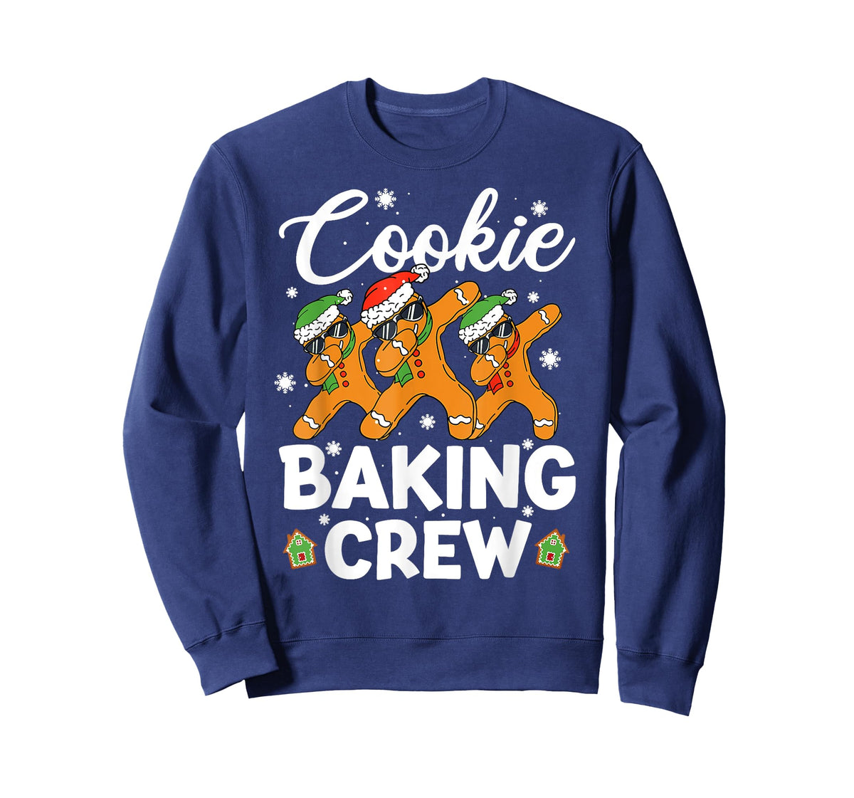 Dancing Gingerbread Man Cookie Baking Crew Christmas Funny T-Shirt