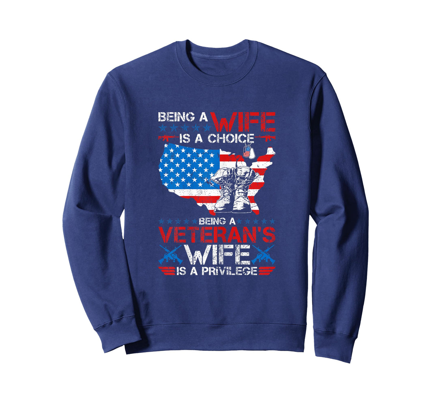 Veteran Wife Is A Privilege US Veteran Army Husband T-Shirt