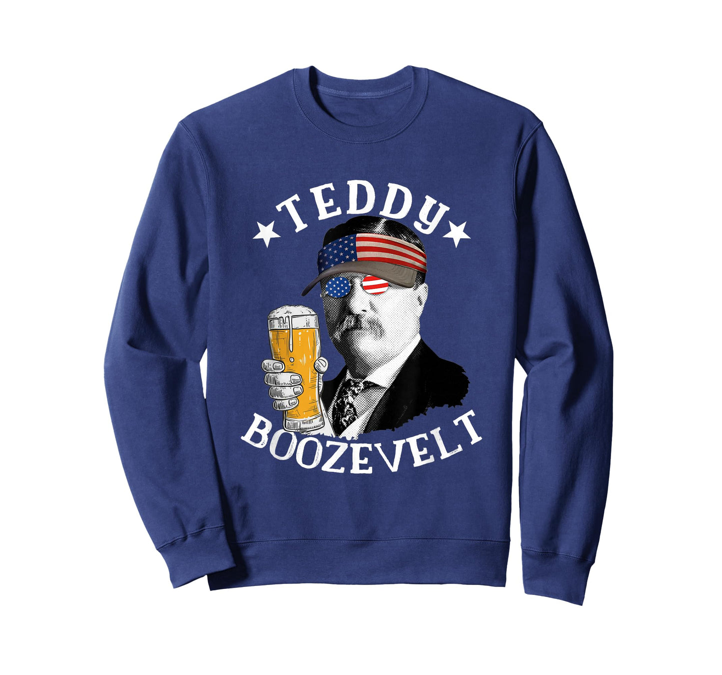 Teddy Boozevelt President Theodore Roosevelt Drinking Beer T-Shirt