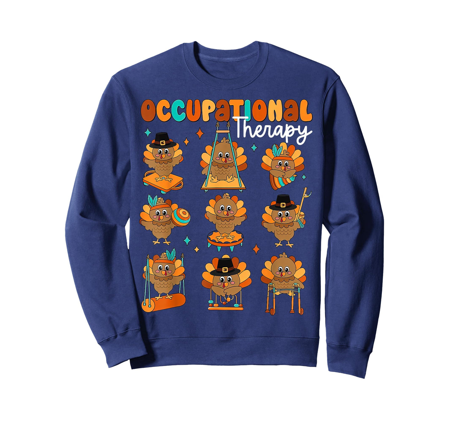 Cute Turkey Occupational Therapy OT Therapist Thanksgiving T-Shirt