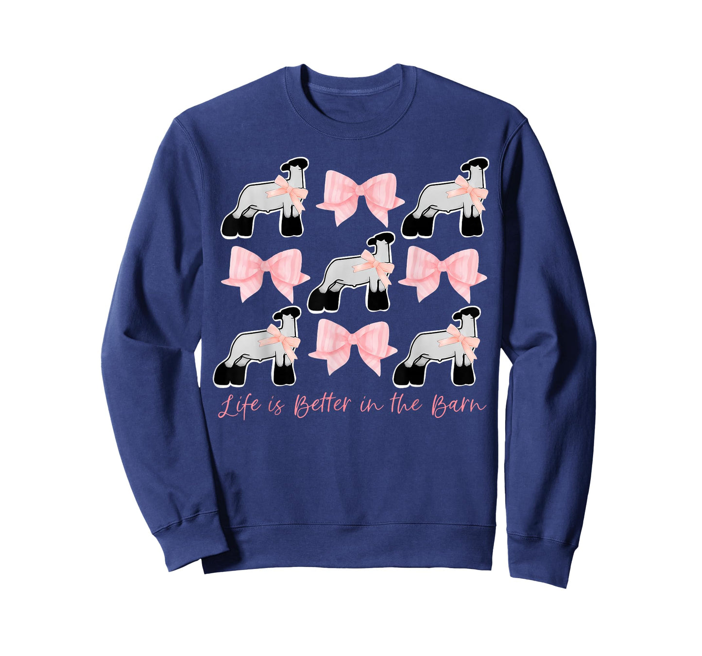 Coquette Bow Show Lamb Breeder Stock Show Mom Livestock T-Shirt