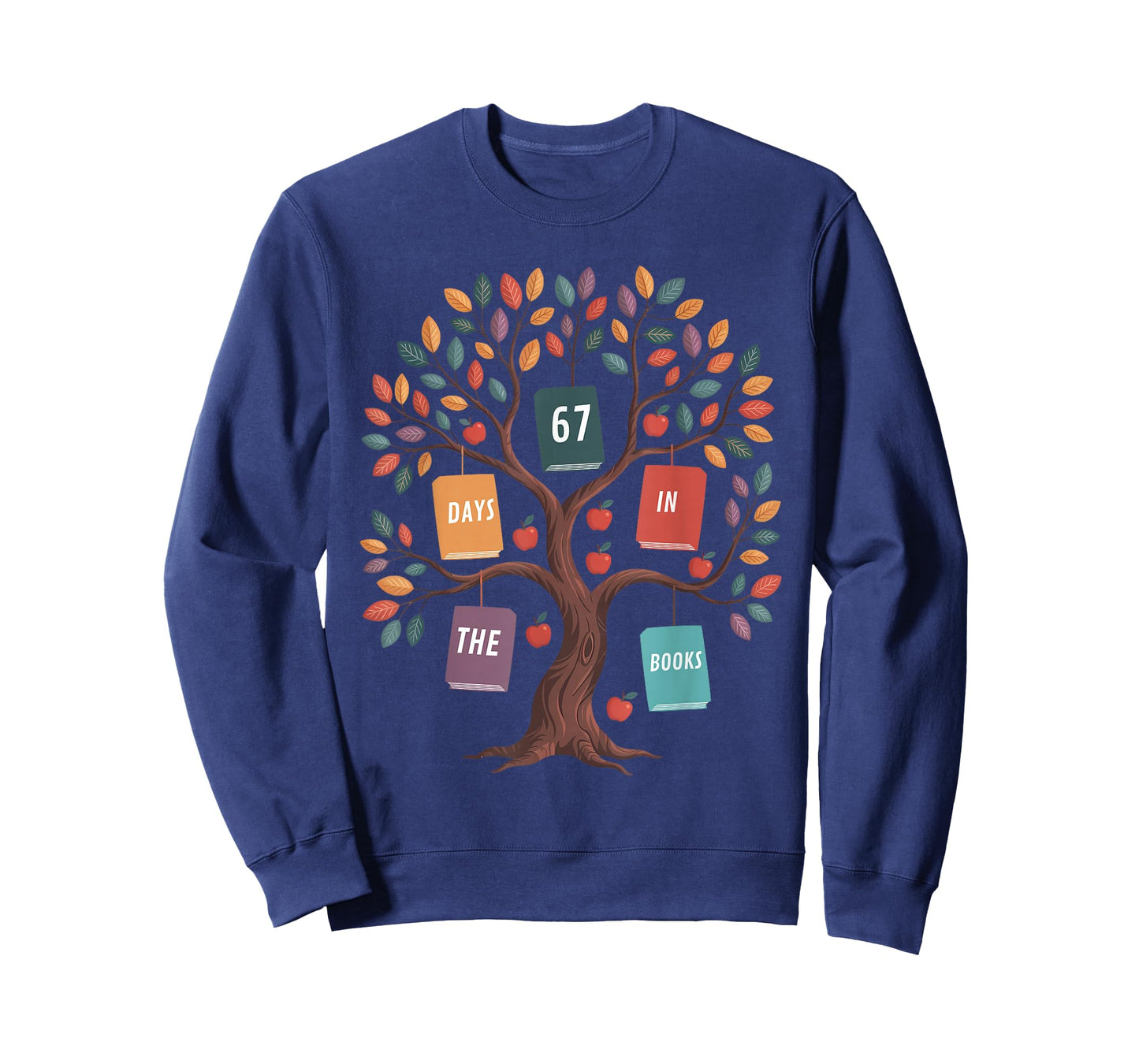 67 Days in The Books Reading Teacher 67th Day of School T-Shirt