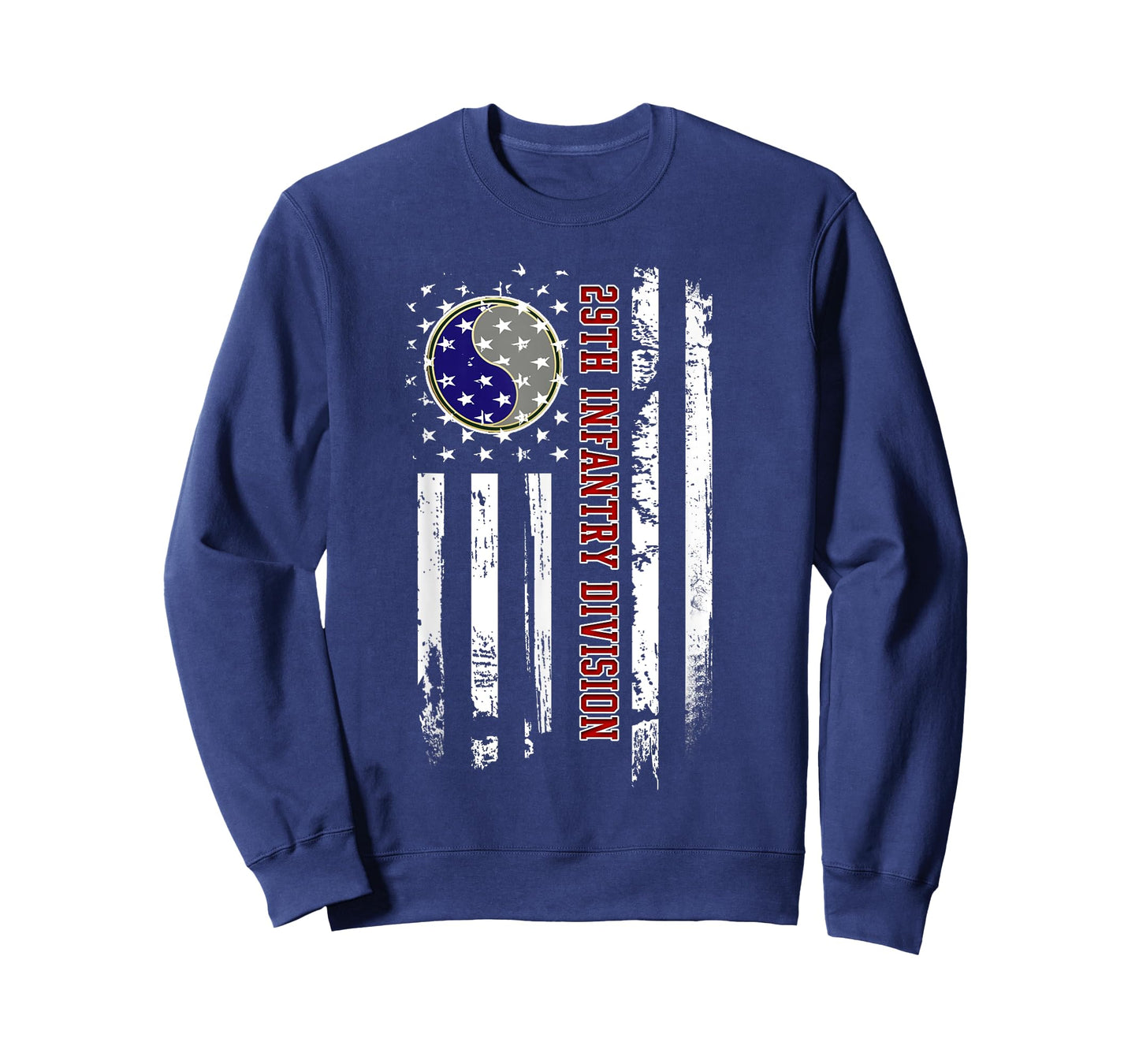 29th Infantry Division Veteran USA Flag Veterans Day Xmas Women Men T-Shirt