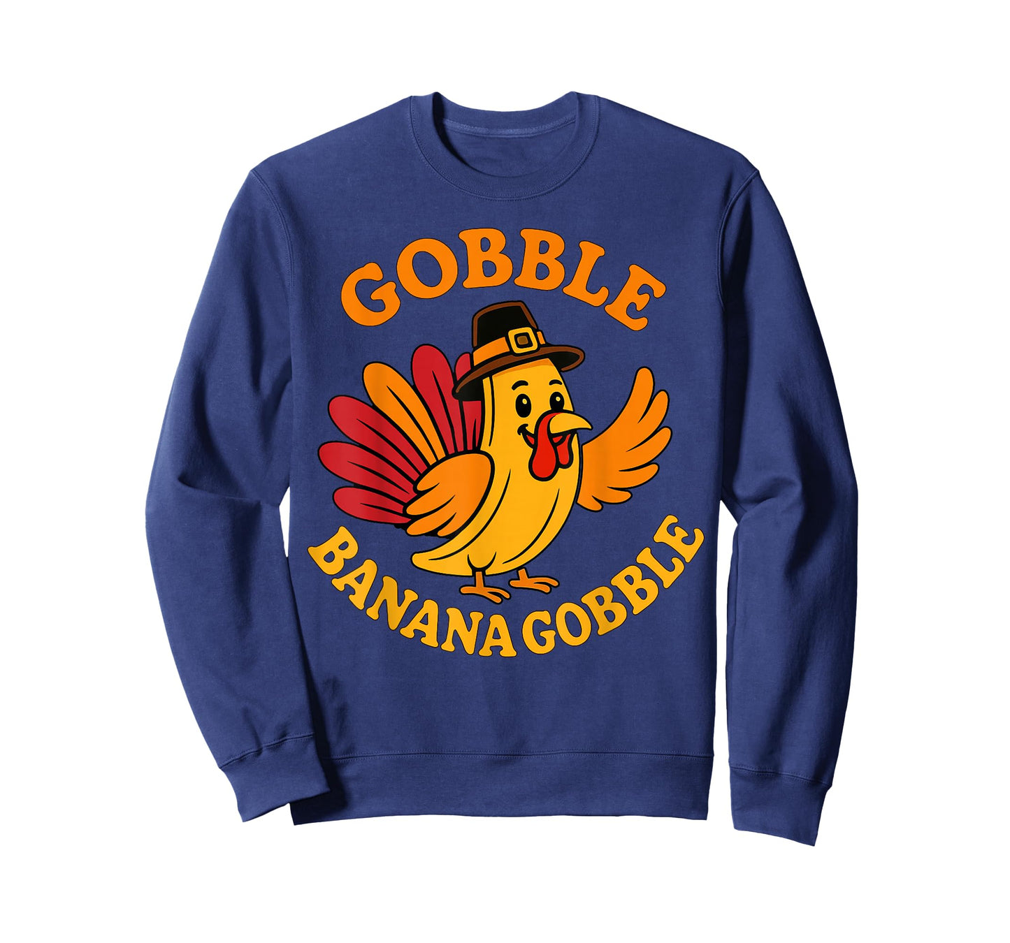 Gobble Banana Turkey Funny Thanksgiving for Men Women T-Shirt