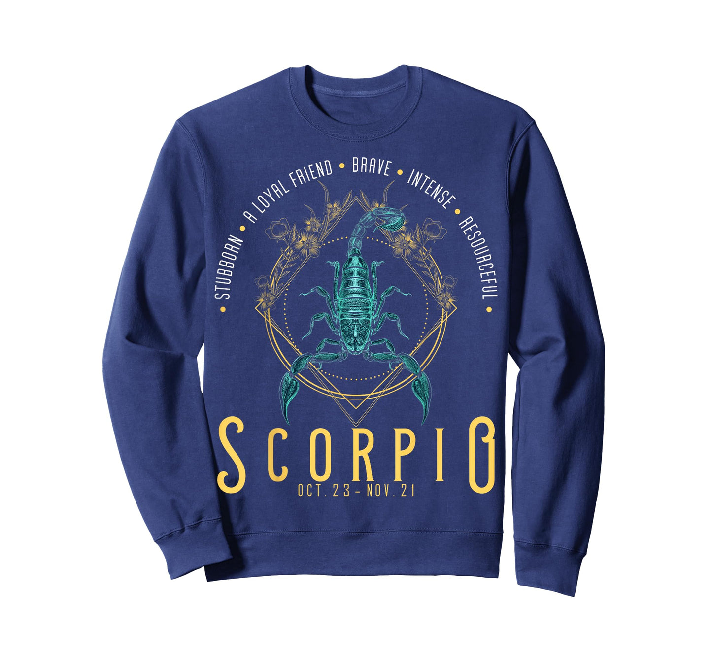 Astrological Scorpio Zodiac Sign Golden Scorpion Horoscope T-Shirt