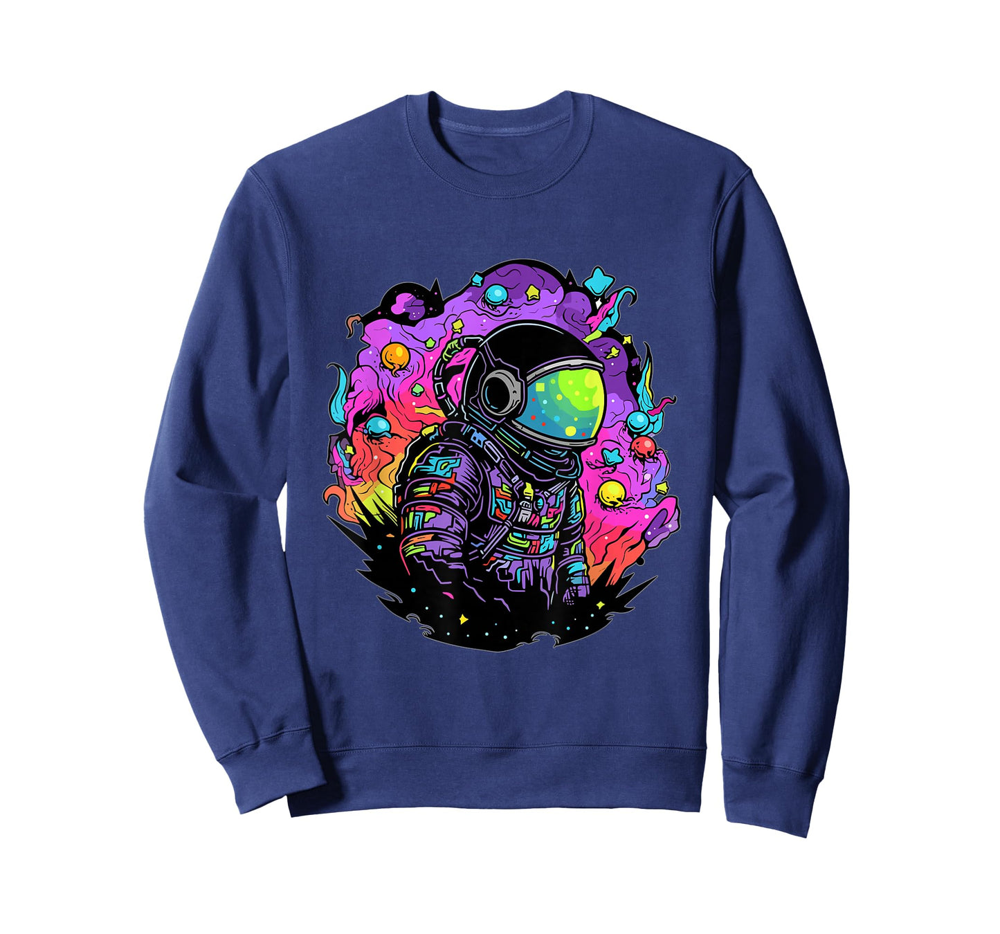 Trippy Astronaut Psychedelic Spaceman Traveler EDM T-Shirt