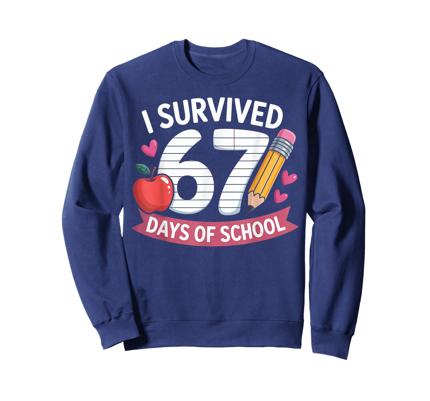 I Survived 67 Days of School Six Seven 6 7 Teacher 67 Days T-Shirt