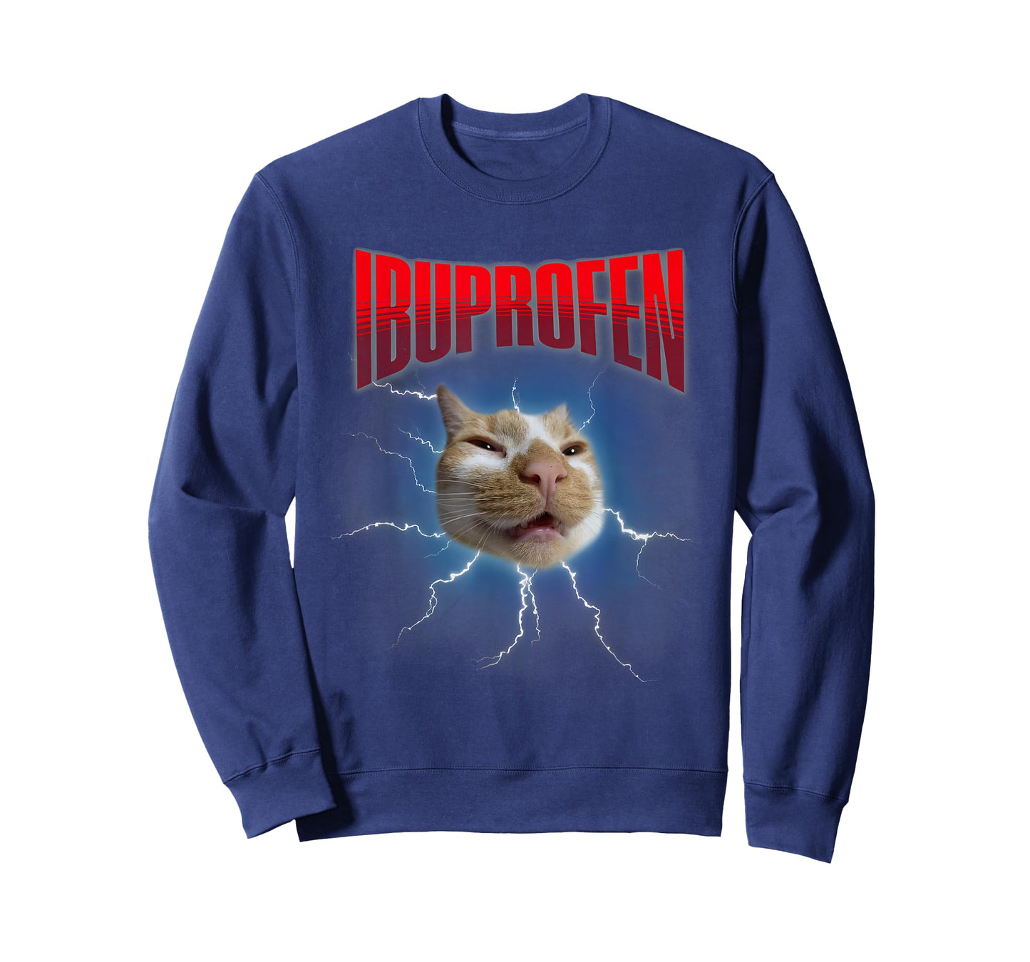 Funny Ibuprofen Cat Hilarious Cat Meme Women Men Kids T-Shirt