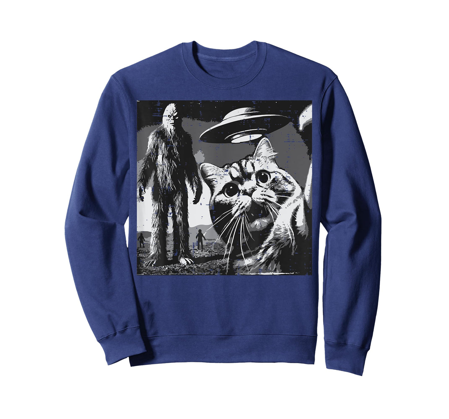 Sasquatch Cat Ufo Selfie Bigfoot Kitten Meme Women Girls Kid T-Shirt