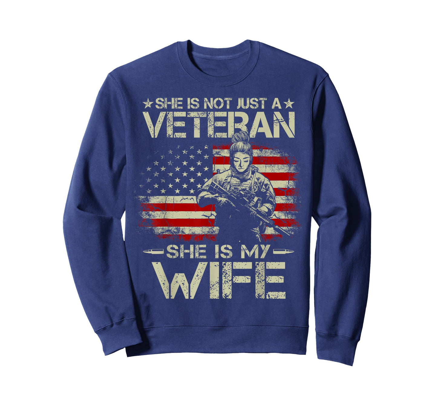 She Is Not Just A Veteran She Is My Wife Army Wife Life T-Shirt