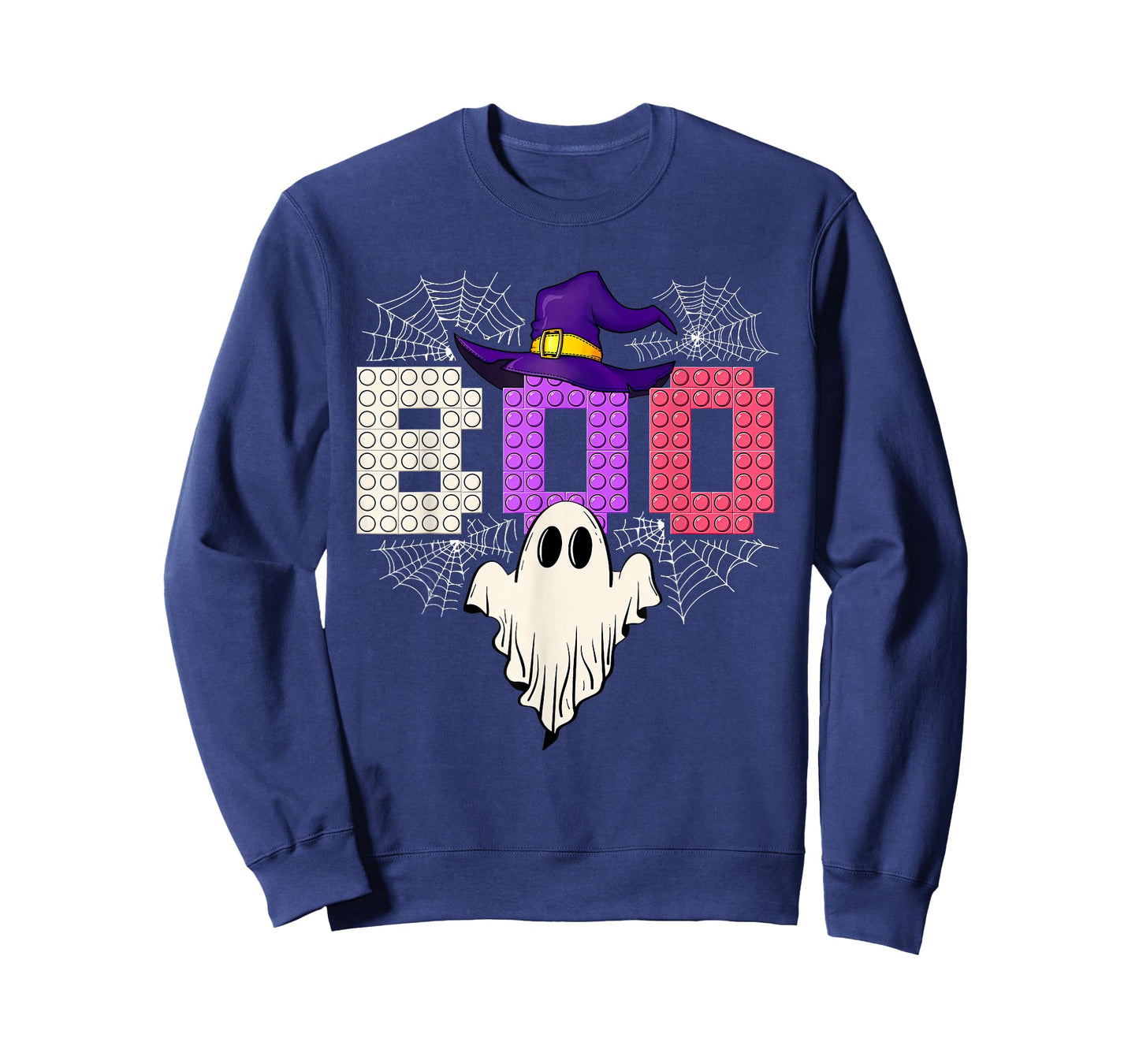Halloween Boo Ghost Master Builder Blocks Building Boy Kids T-Shirt