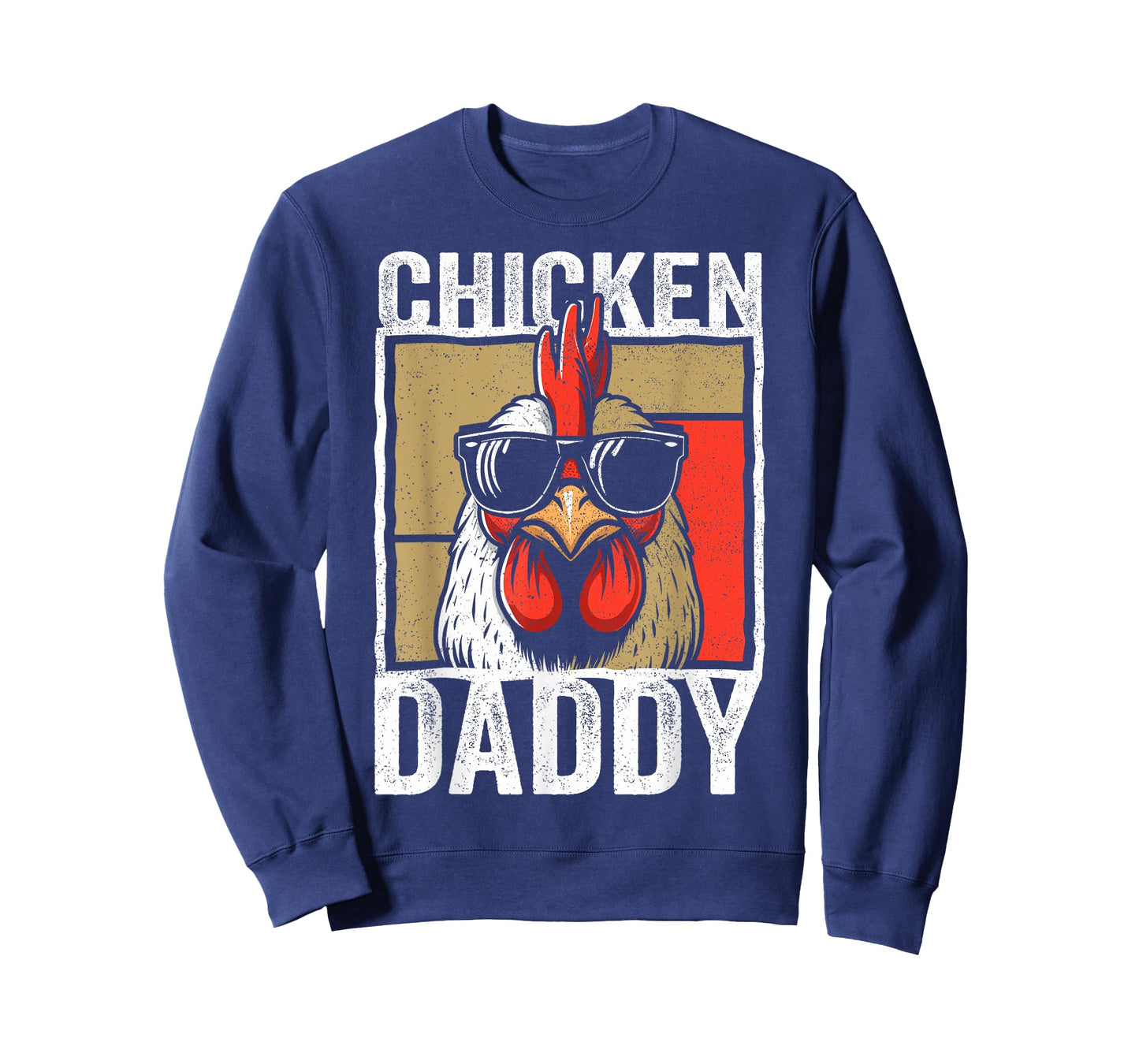 Chicken Daddy Rooster Farmer Funny Fathers Day For Men T-Shirt