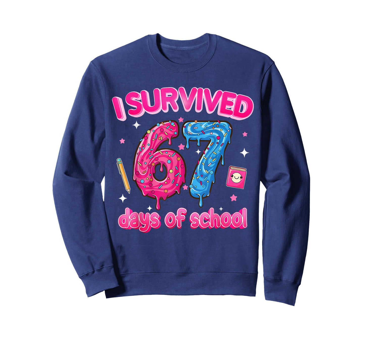 I Survived 67 Days of School Six Seven 6 7 Teacher 67 Days T-Shirt