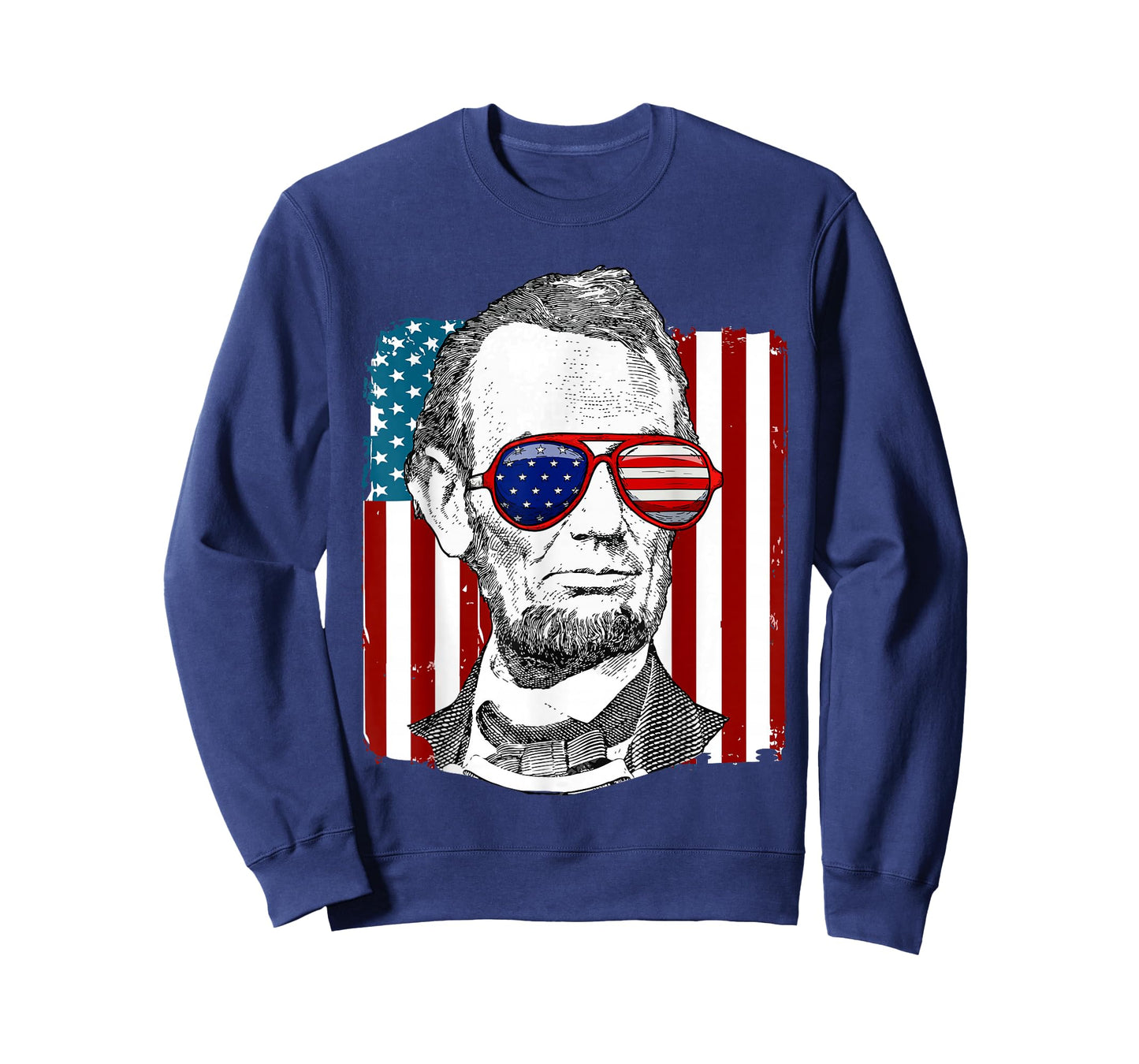 America USA Abe Lincoln 4th of July Men Boys Gift Tee T-Shirt