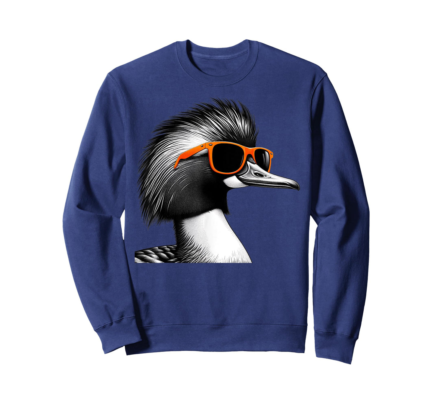 Cool Merganser Bird Wearing Sunglasses Graphic Art T-Shirt