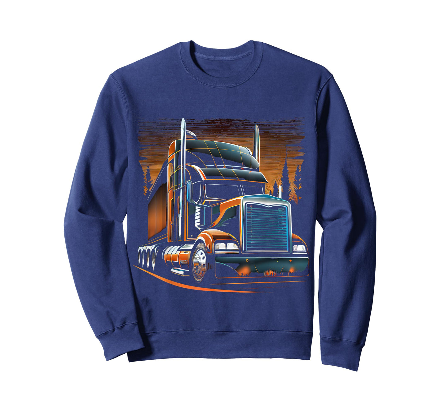 US American Flag Trucker Truck Driver Gift T-Shirt