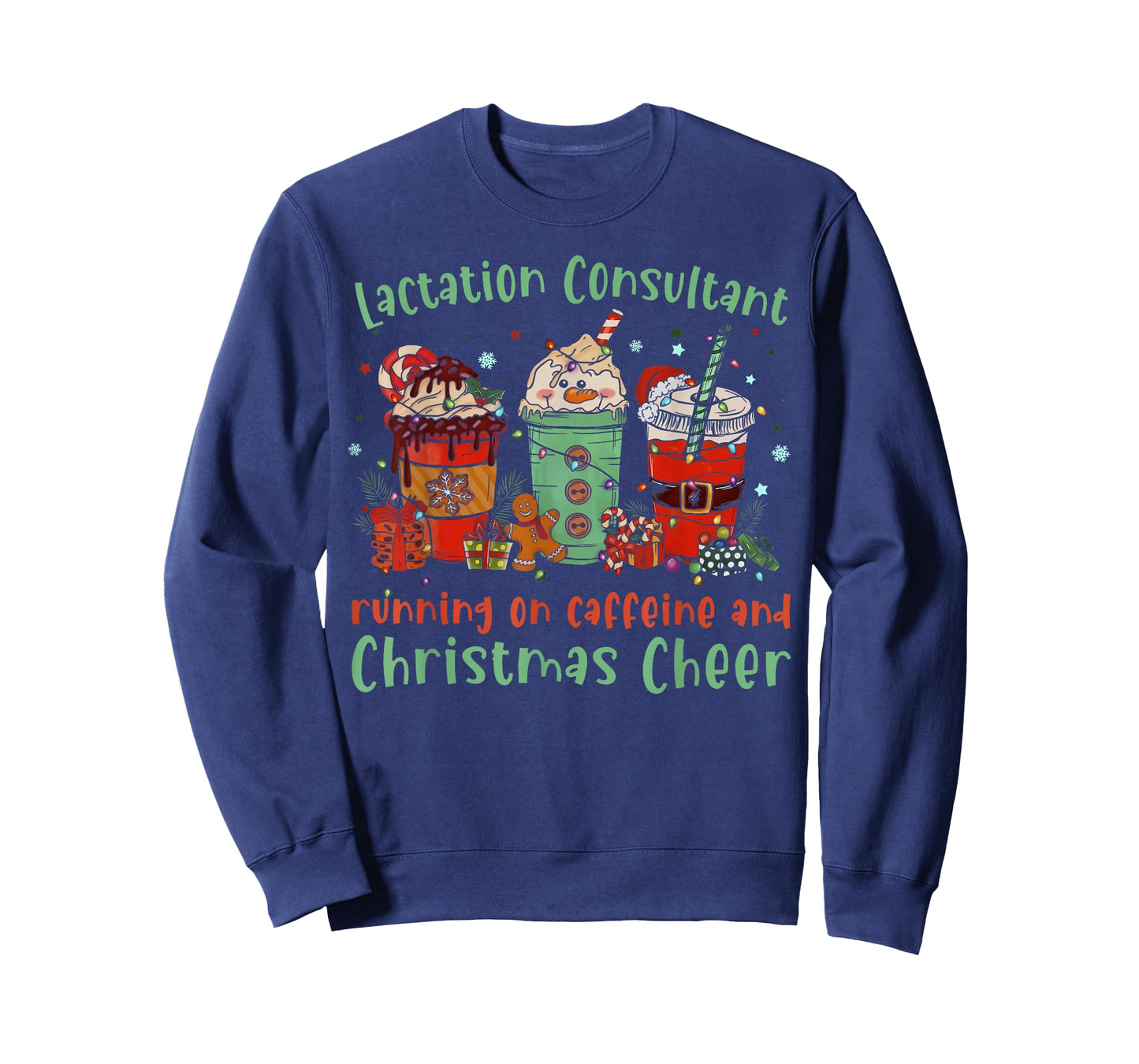 Coffee Christmas Lactation Consultant Breastfeeding IBCLC T-Shirt