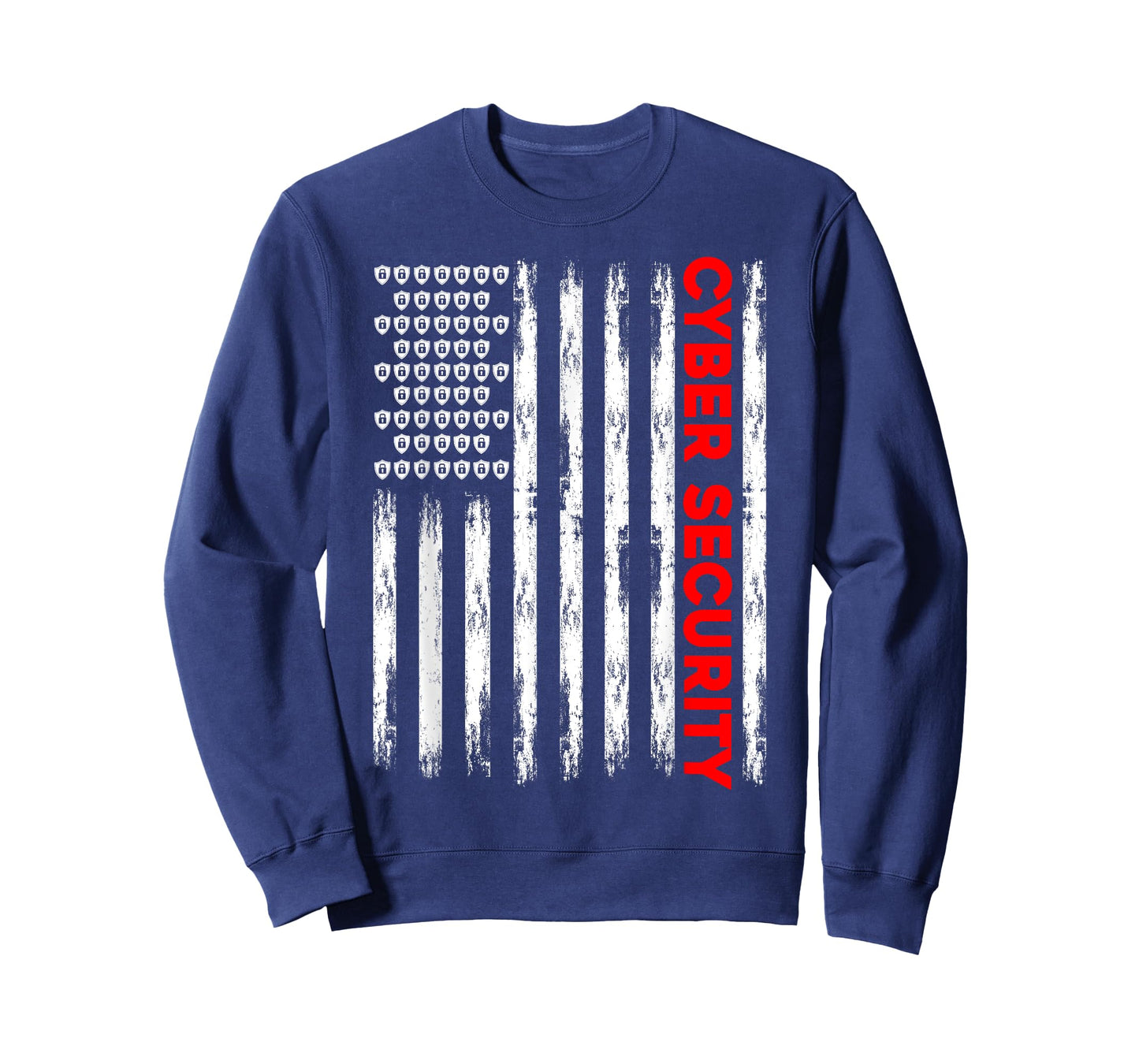 Cybersecurity Engineer IT Tech Cyber Security American Flag Women Men T-Shirt