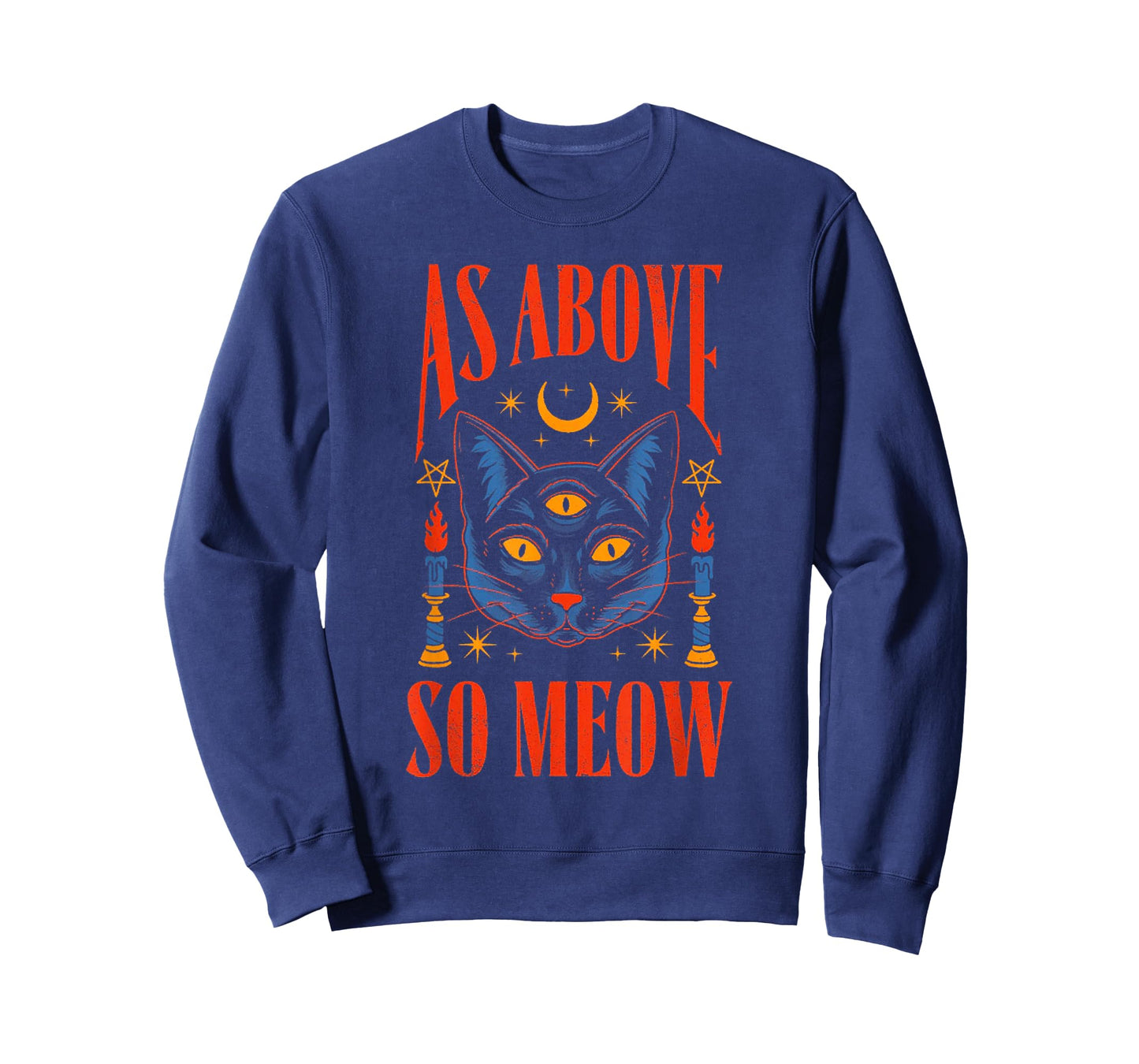 As Above So Meow Magic Cat Halloween Costume Men Women T-Shirt
