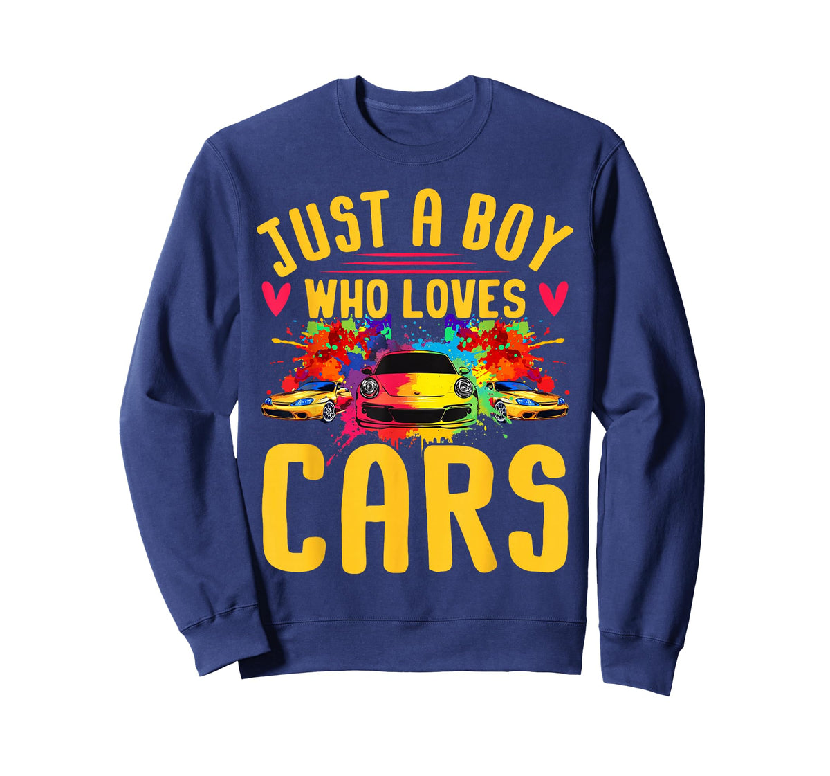 Just a Boy Who Loves Cars - Cool Sleek Sports Car Enthusiast T-Shirt