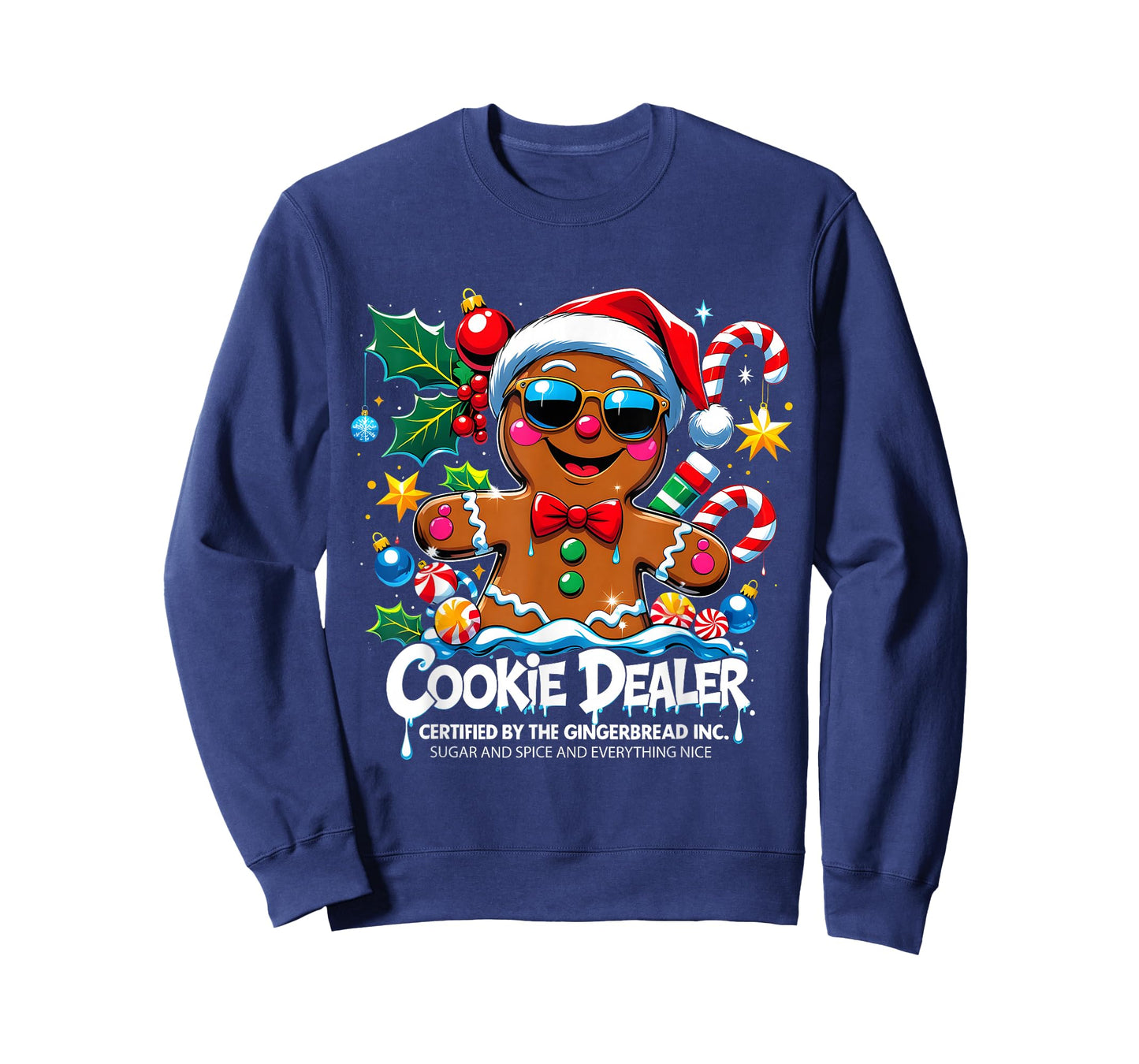 Cookie Dealer Funny Gingerbread Christmas Art T-Shirt