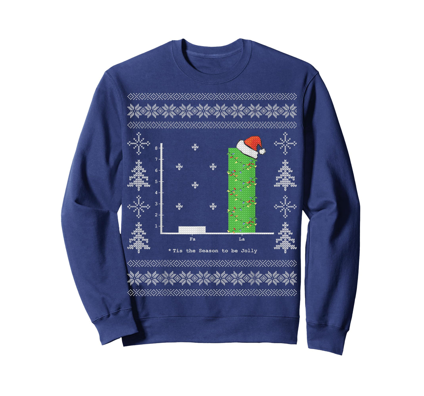 Christmas Carol Math Bar Graph Ugly Christmas T-Shirt T-Shirt