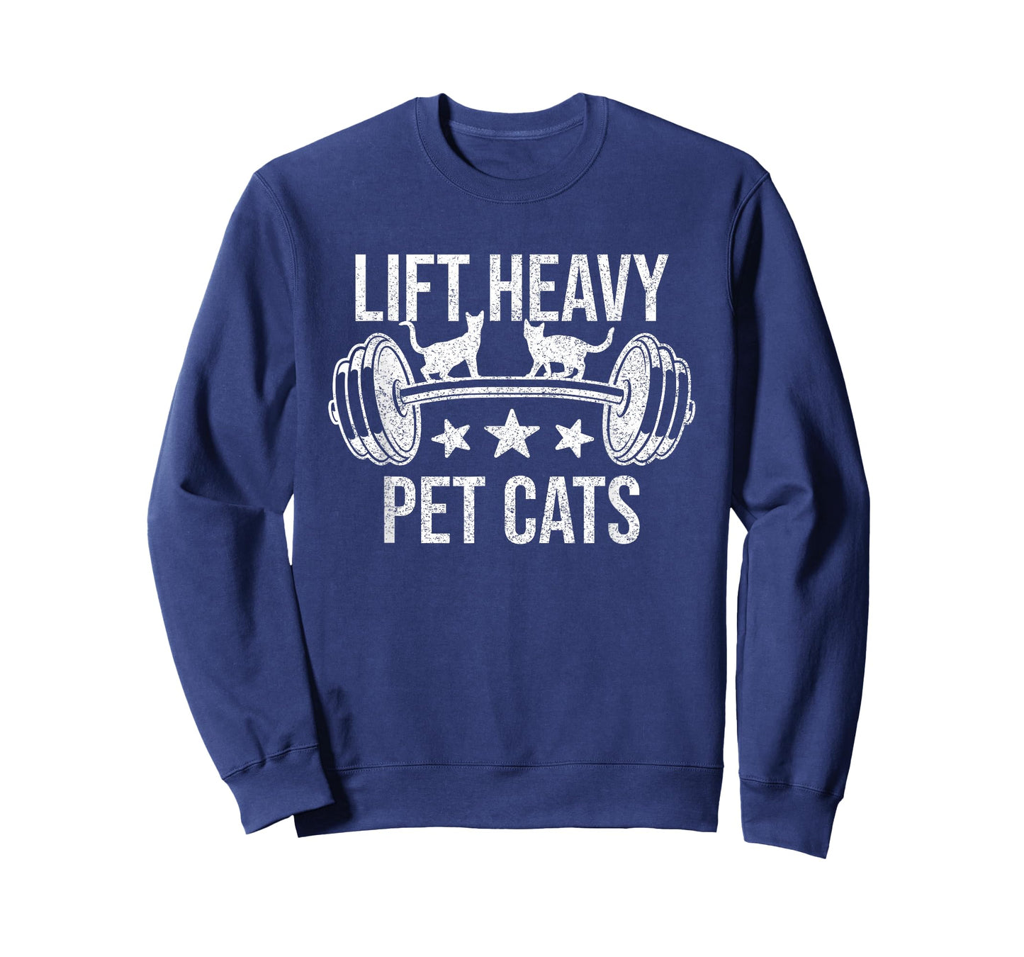 Lift Heavy Pet Cats Bodybuilding Weightlifting Cat Lover T-Shirt