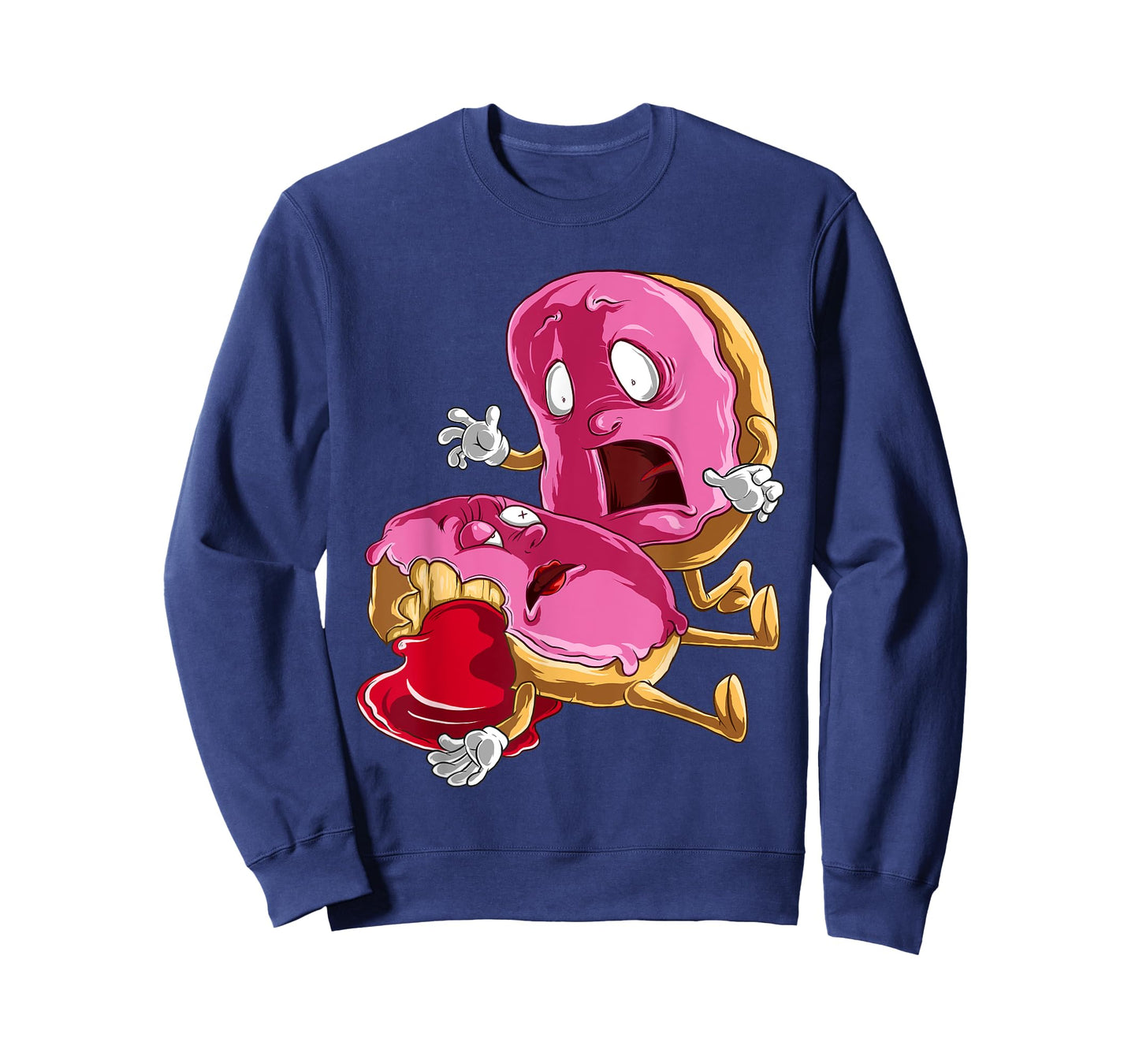 Cool Donut And Donut Blood | Funny Doughnut Filling Fan Gift T-Shirt