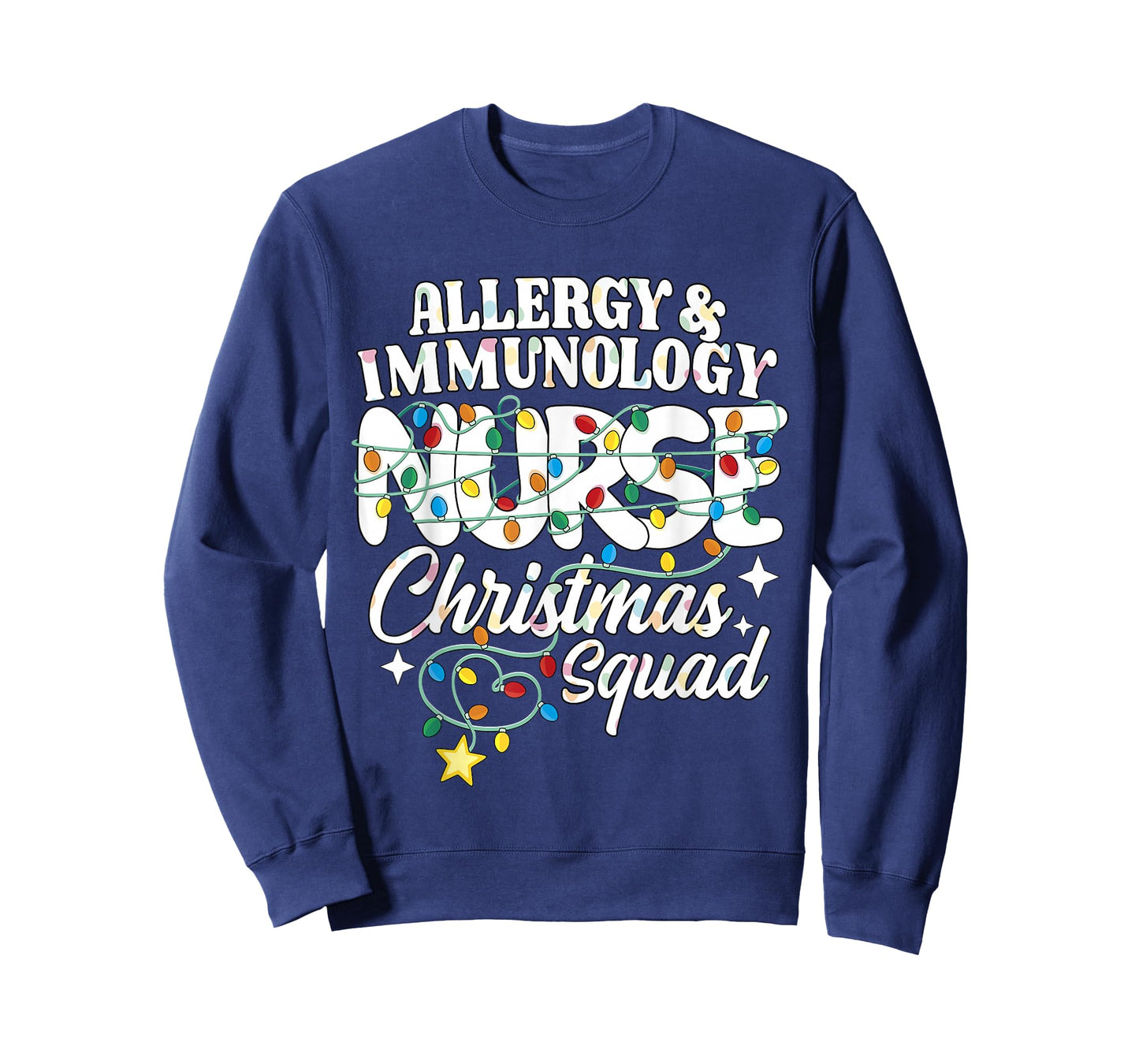 Allergy & Immunology Nurse Christmas Squad Allergy Nursing T-Shirt