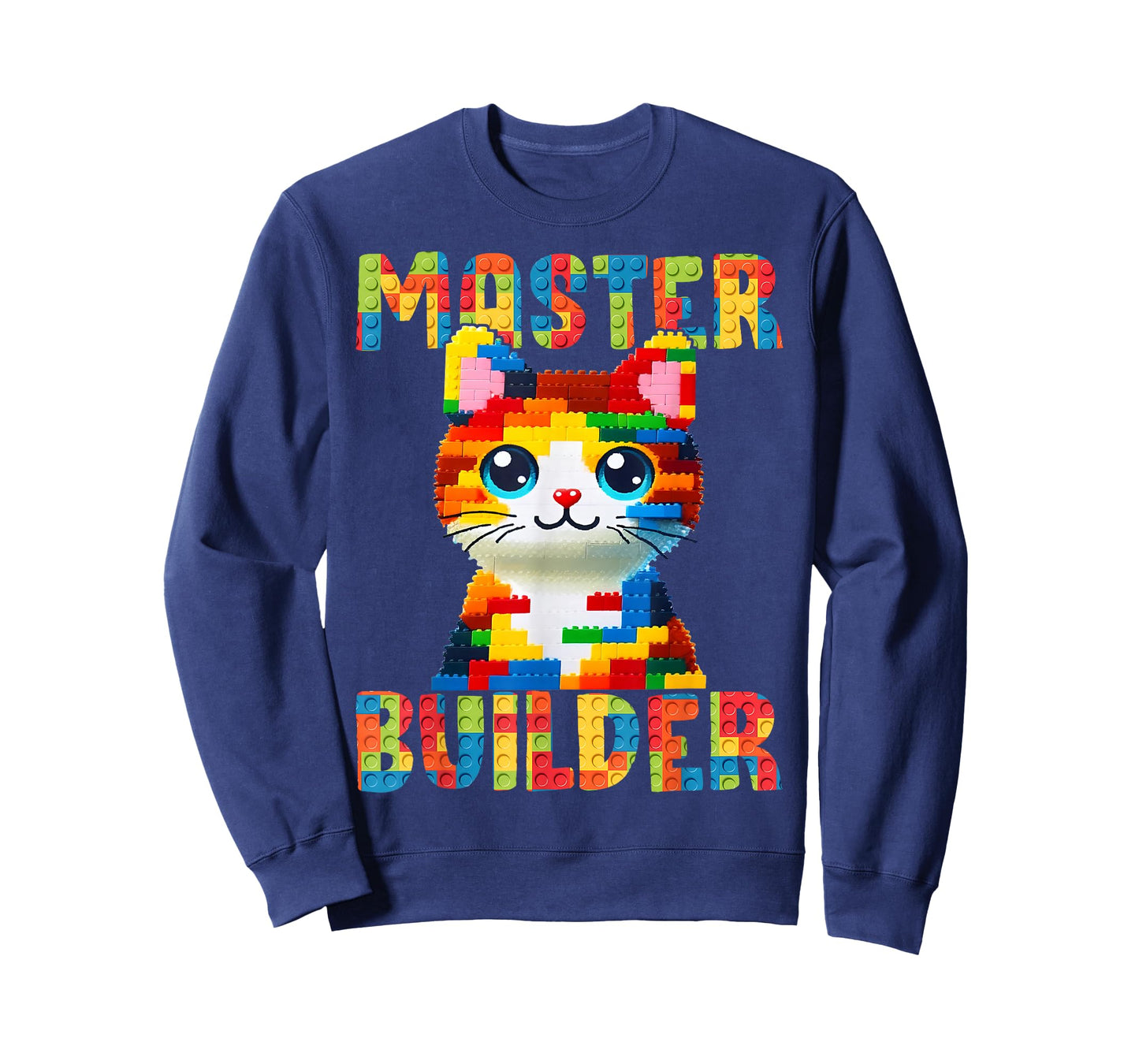 Master Builder Block Building Toy Kids Girls Cat Lover T-Shirt