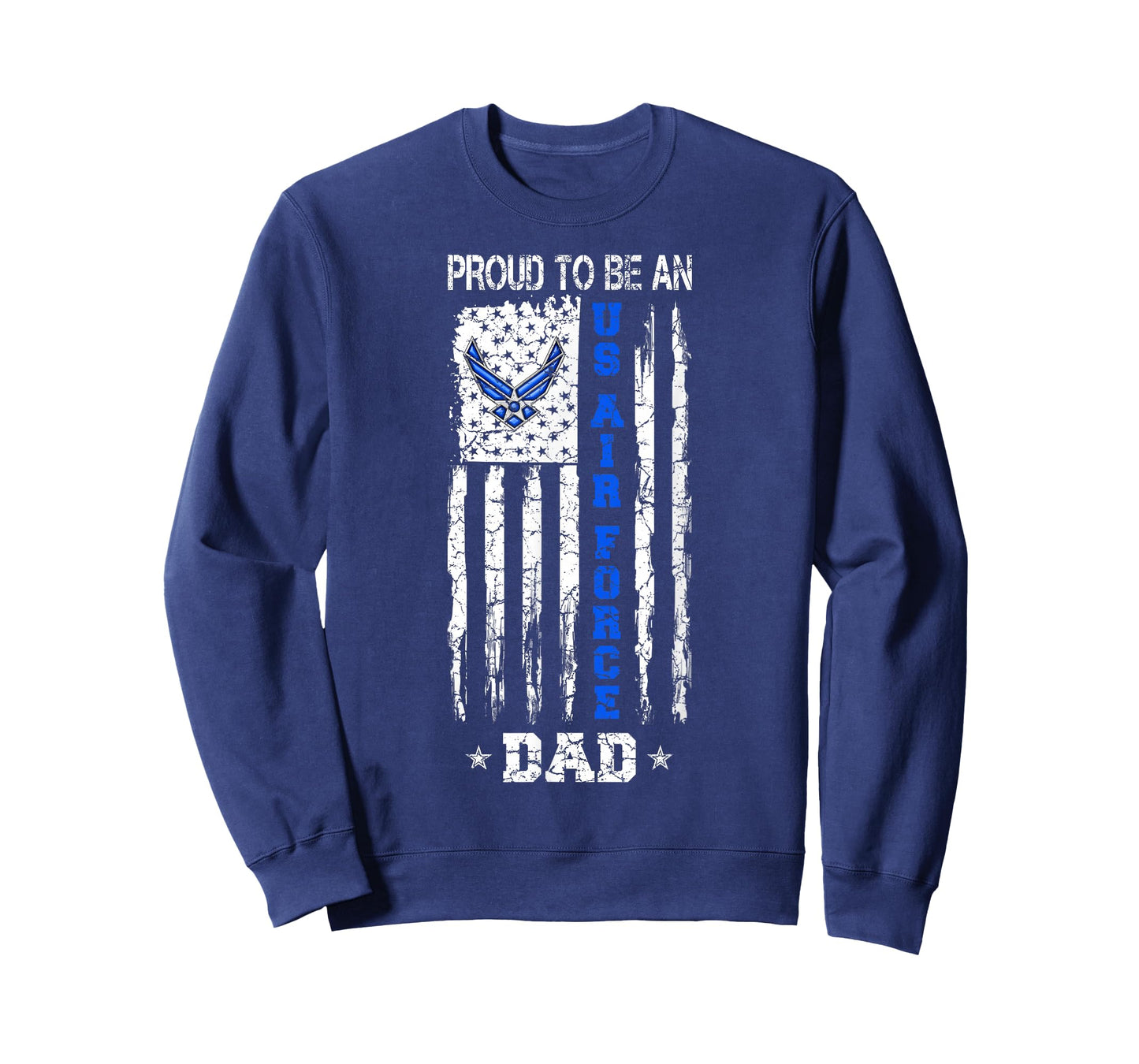 Vintage USA Flag Proud to Be an US Air Force Dad T-Shirt