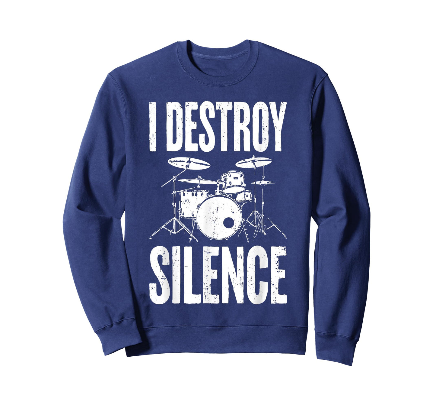 I Destroy Silence Shirt Funny Drum Men Women Kids Drummer T-Shirt