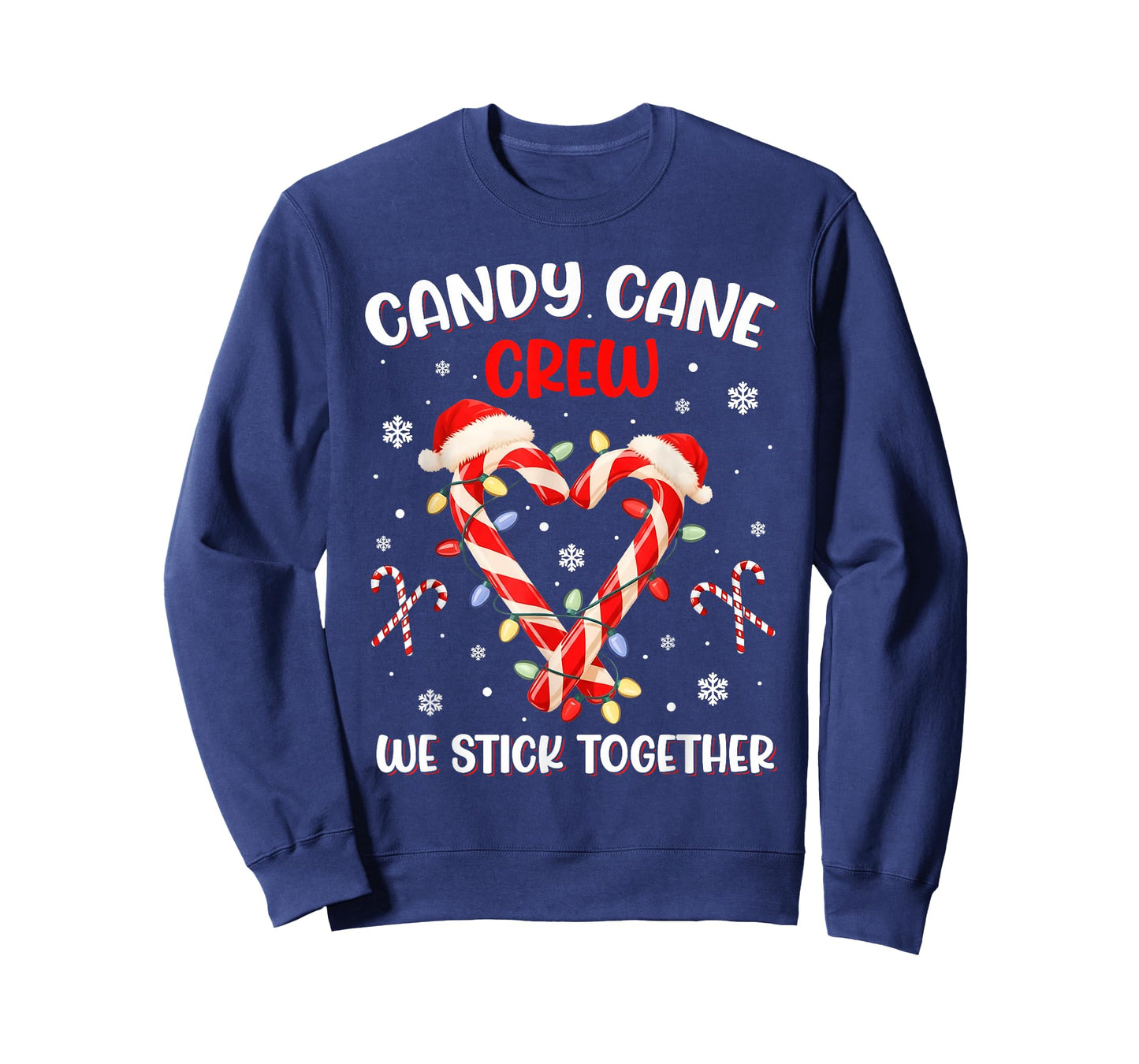 Christmas Candy Cane Heart Holiday Family Matching Pajama T-Shirt