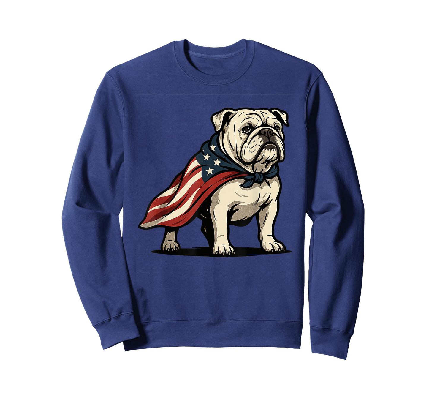 Patriotic Bulldog 4th of July Funny Dog Lover American Flag T-Shirt