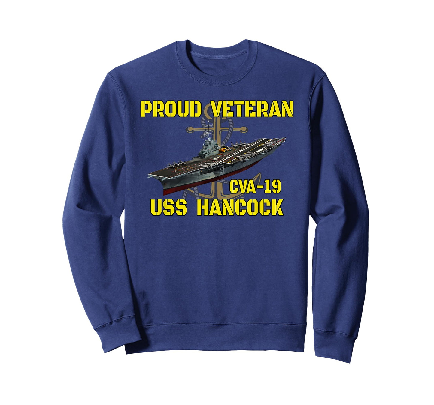 Aircraft Carrier USS Hancock CVA-19 Veterans Father Grandpa T-Shirt