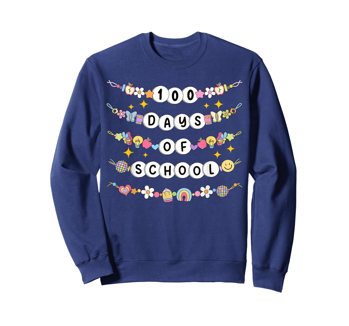 100 Days of School Friendship Bracelets 100 Days Smarter Kid T-Shirt