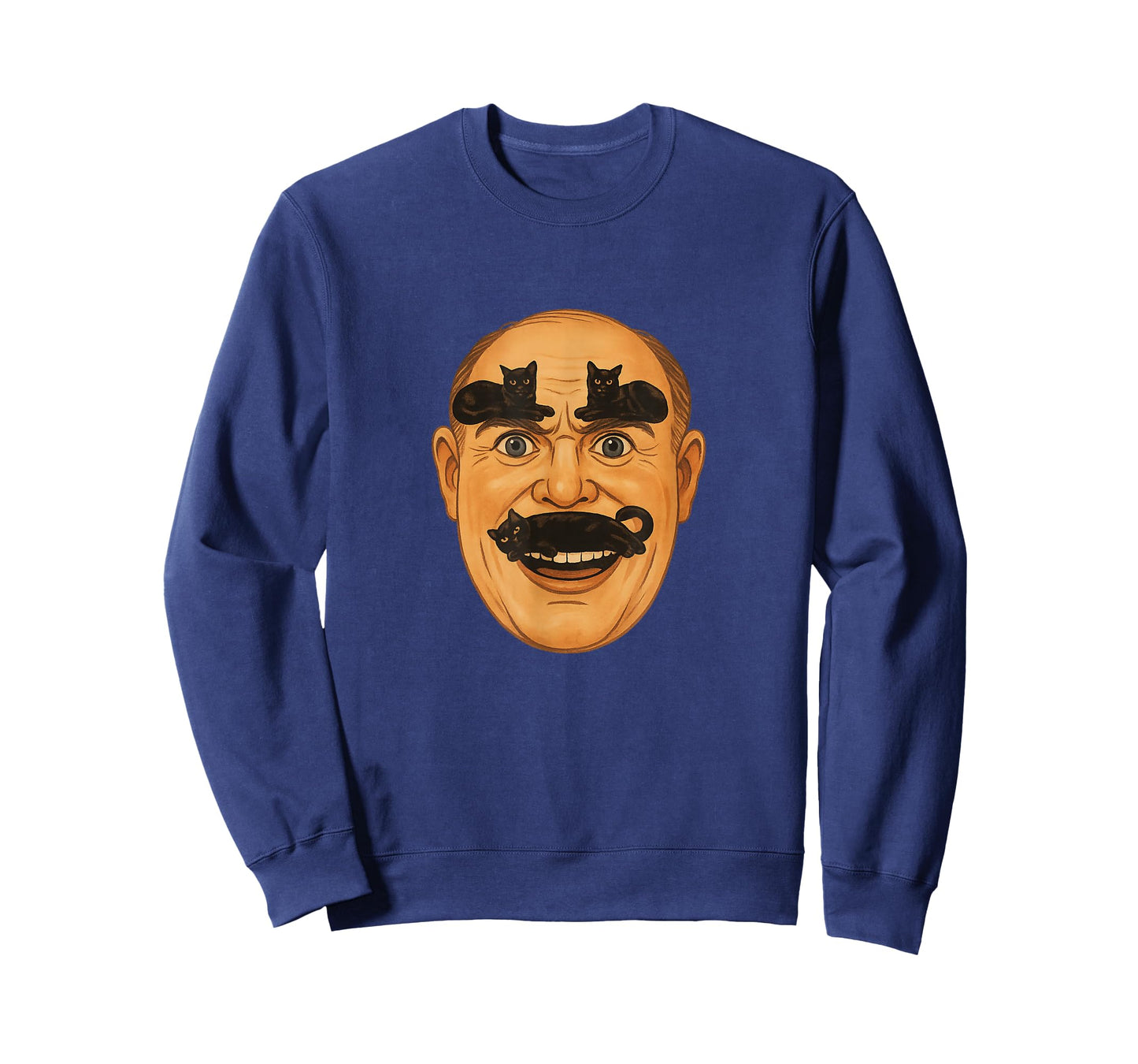 Cat Mustache & Eyebrow Cats – Meowstache Retro Meme T-Shirt