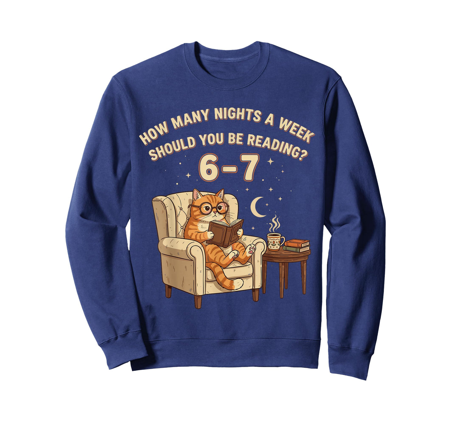 Funny Cat Reading 6-7 Meme English Teacher Book Lover Humor T-Shirt