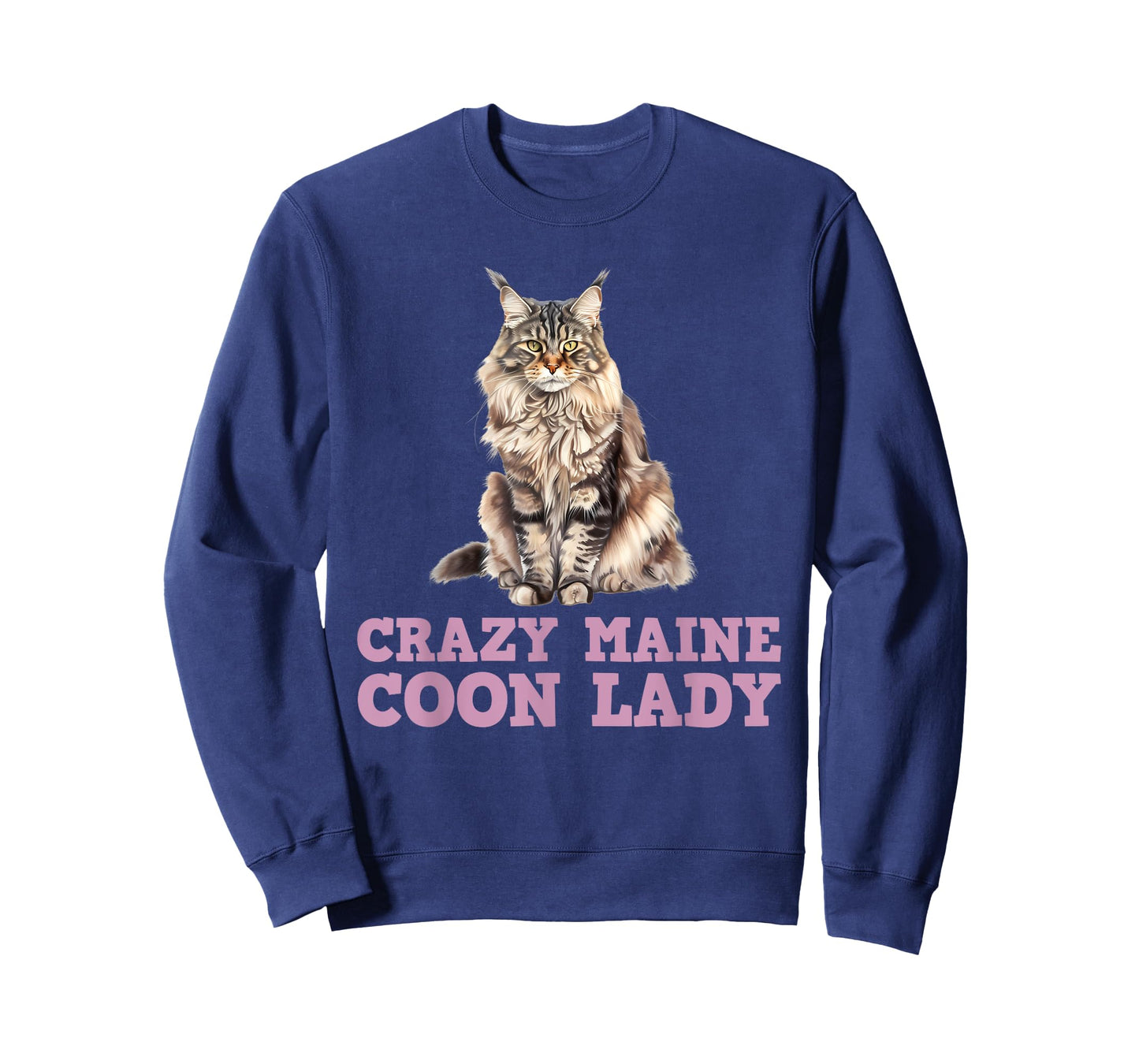 Maine Coon Mama CRAZY MAINE COON LADY Funny Women T-Shirt