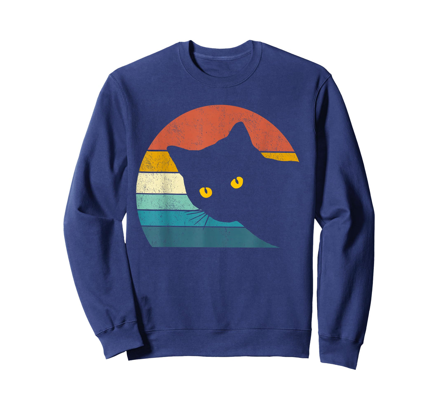 Vintage Black Cat Lover, Retro Style Cats Gift T-Shirt