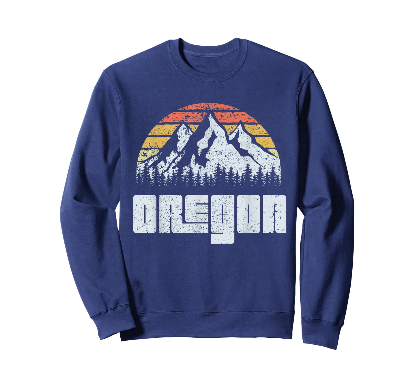 Vintage Oregon Mountains State Nature Sun Retro T Shirt