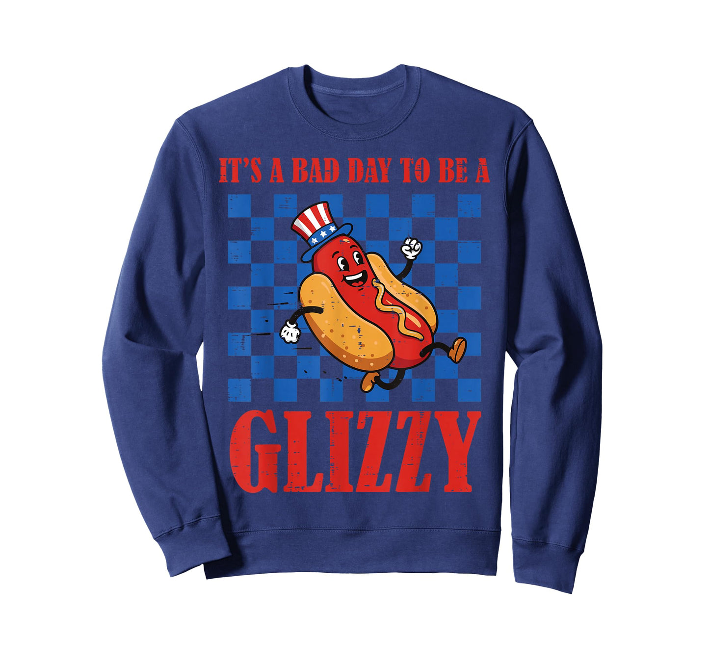 4th of July Hotdog Bad Day to Be Glizzy Funny Men Women T-Shirt