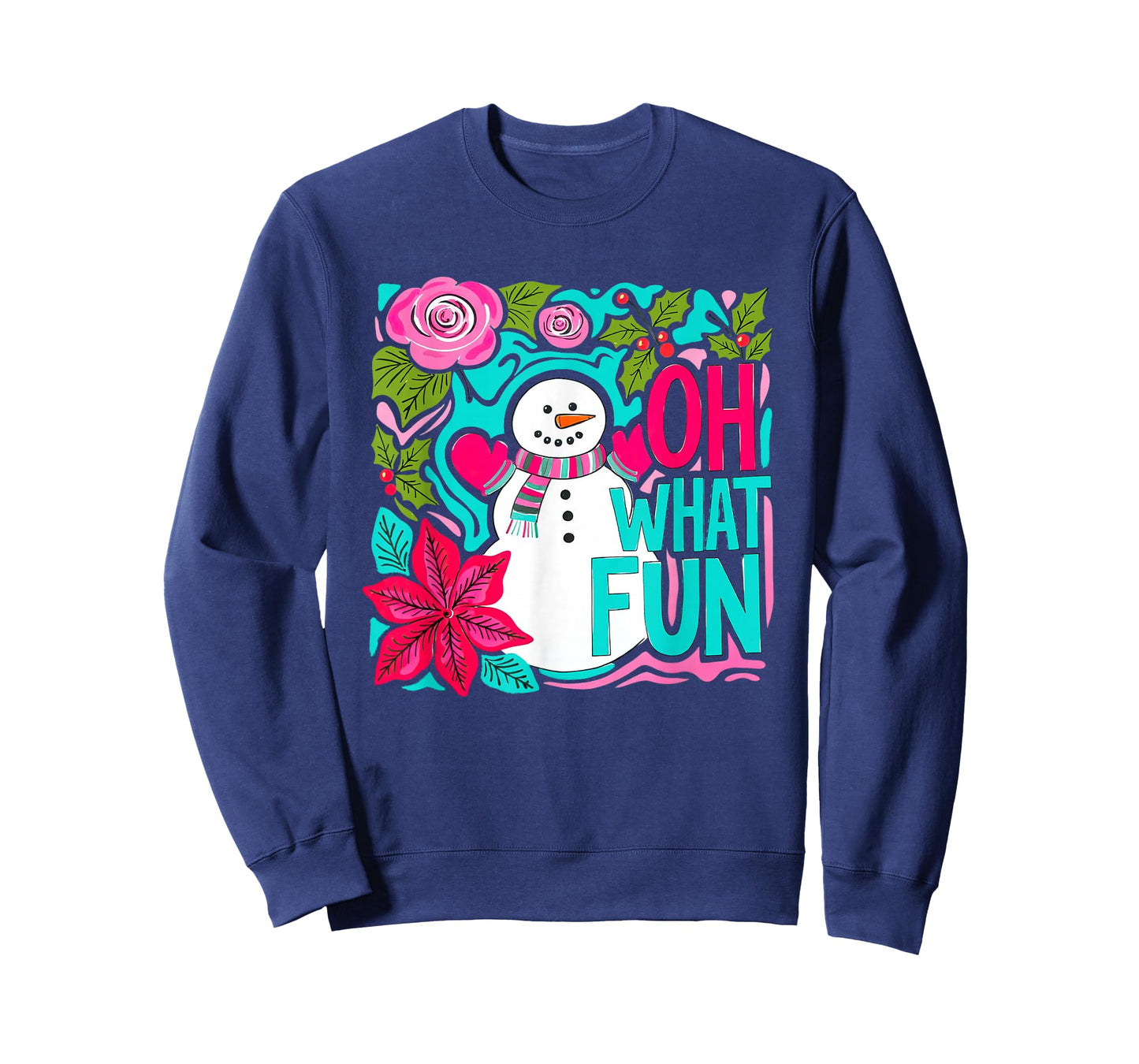 Oh What Fun Snowman Christmas Season Xmas Family Matching T-Shirt