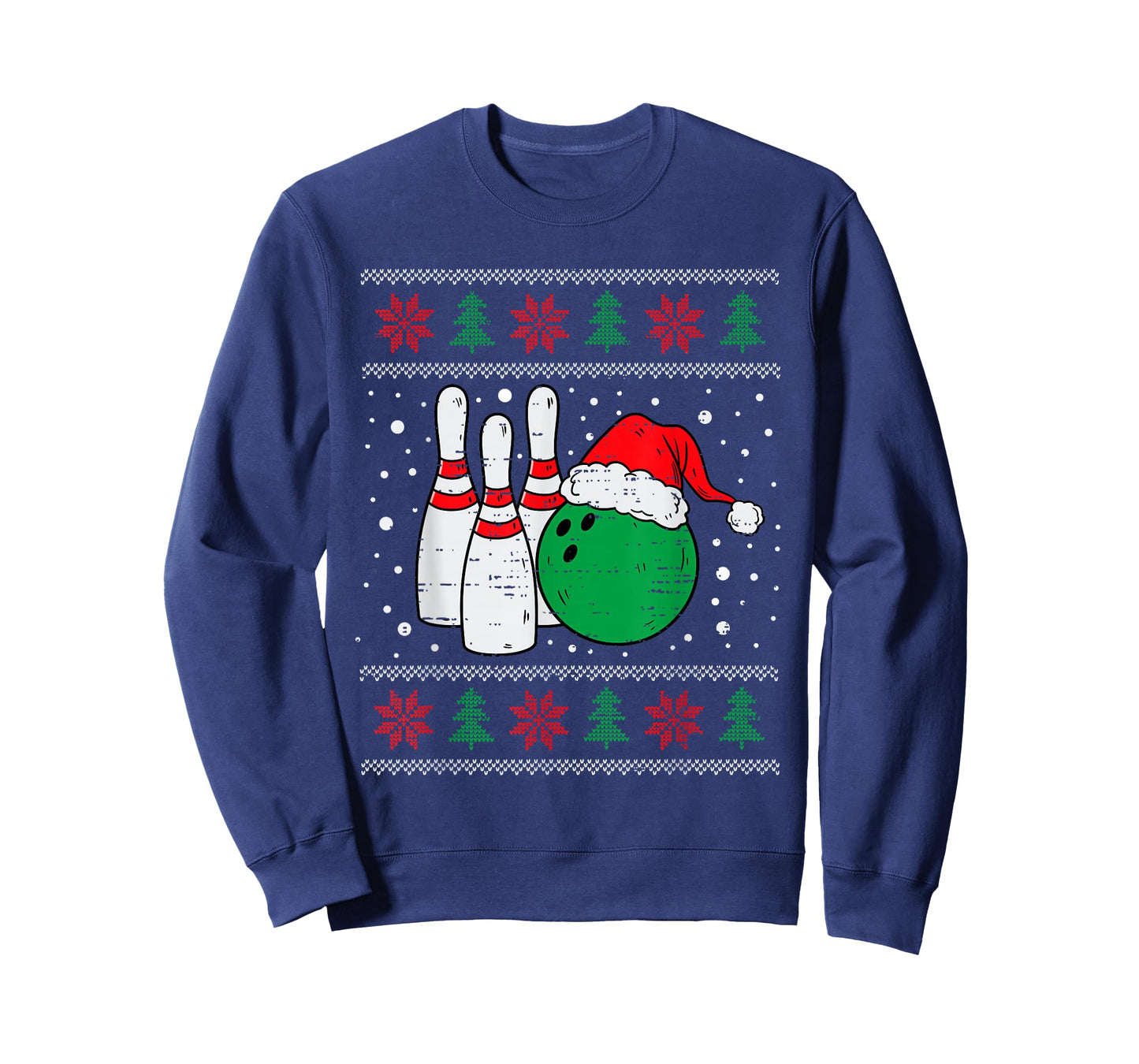 Christmas Bowling Hat Santa Bowler Ugly Xmas Men Women Kids T-Shirt