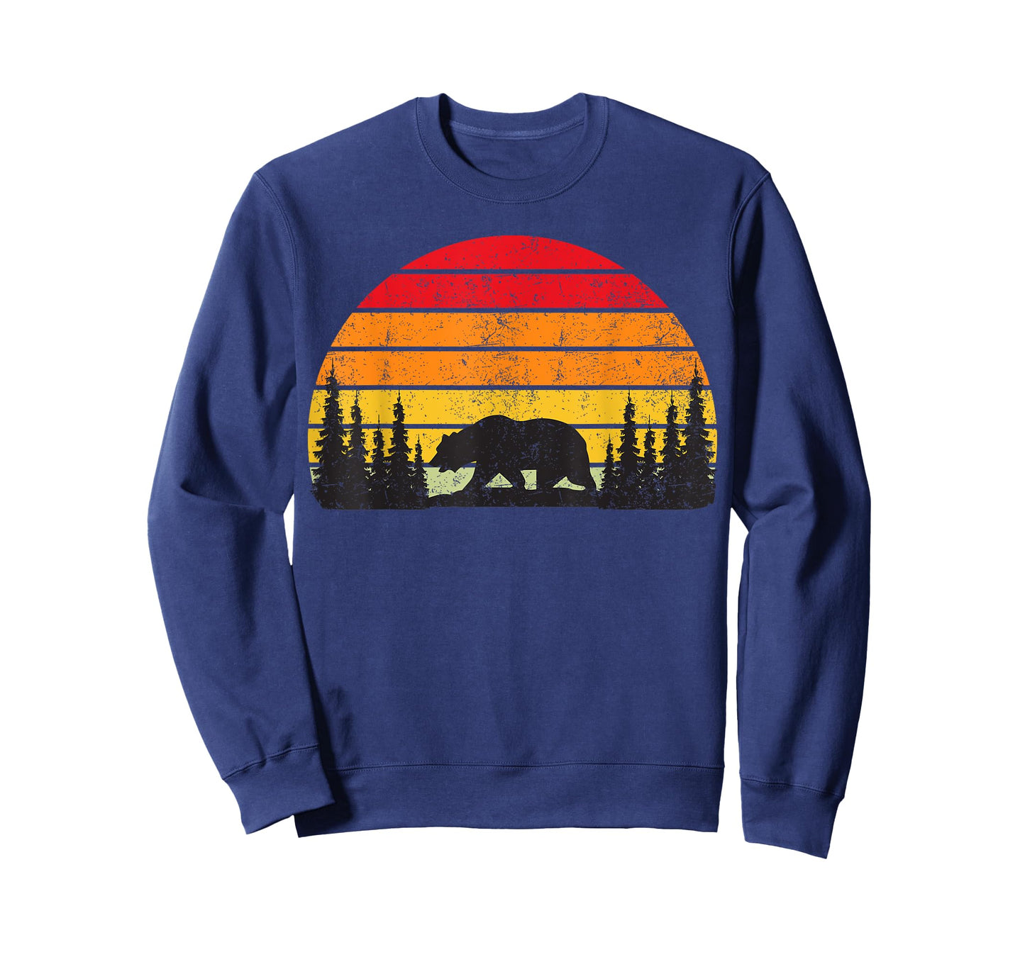 Retro Forest Bear Outdoors Nature Women Men Vintage Graphic T-Shirt